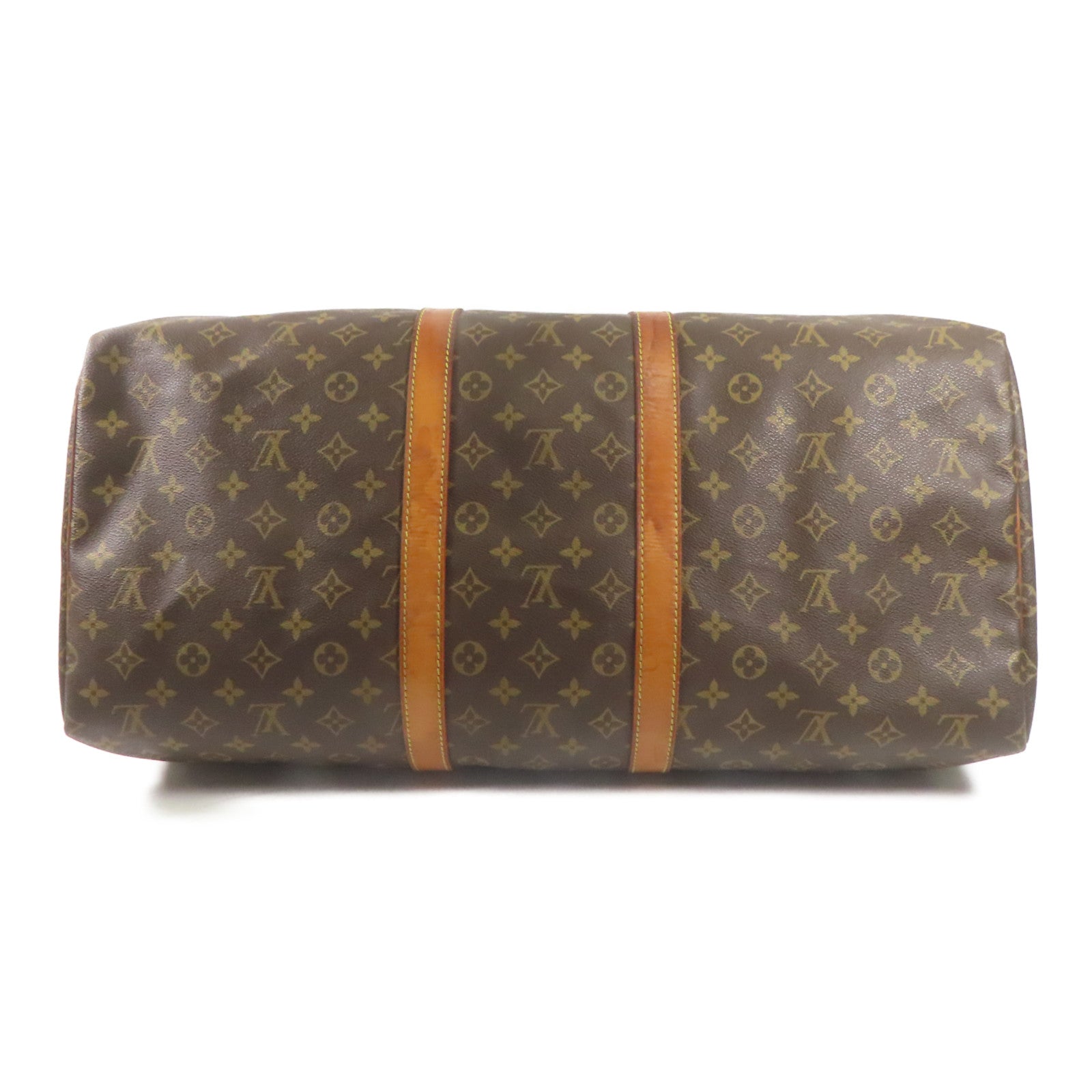 LOUIS VUITTON LV Keepall 55 Travel Boston Hand Bag M41424 Monogram Brown