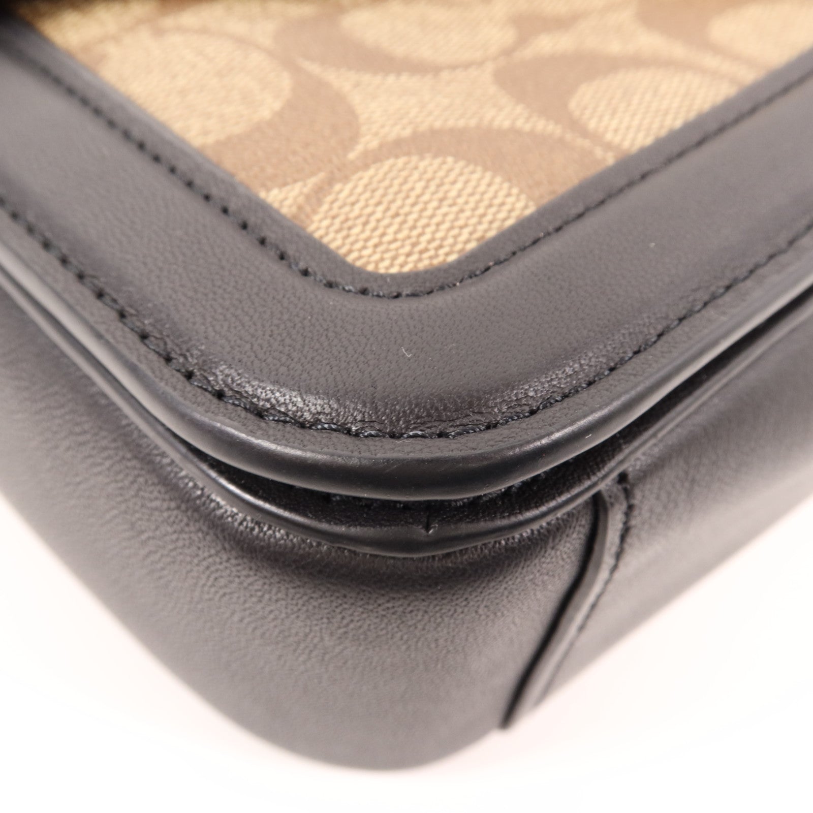 COACH 塗層帆布/皮革2 Way Shoulder金扣手挽肩背兩用袋