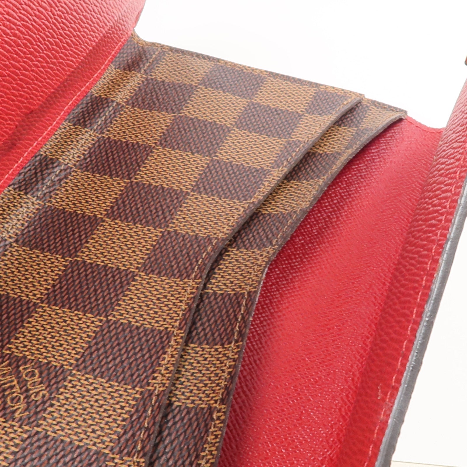 LOUIS VUITTON Damier Josephine Wallet金扣長錢包