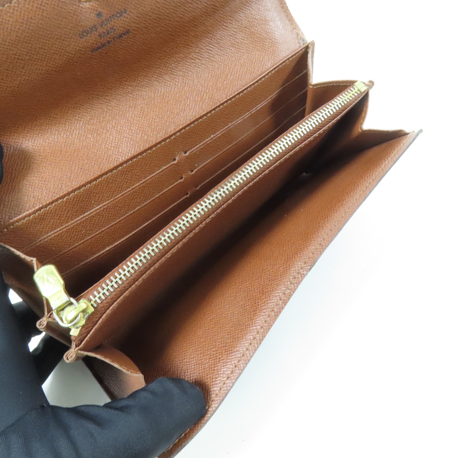 LOUIS VUITTON Monogram Long Wallet金扣長錢包