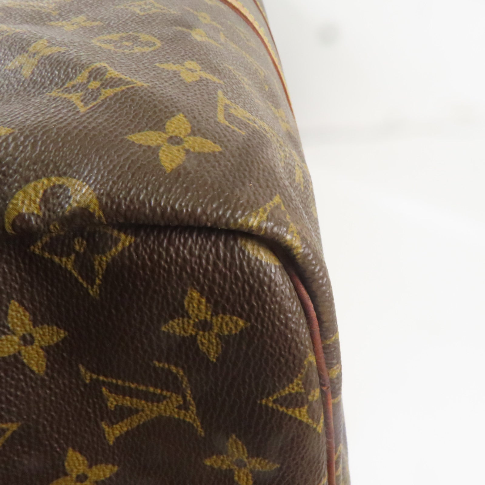LOUIS VUITTON LV Keepall 55 Travel Boston Hand Bag M41424 Monogram Brown