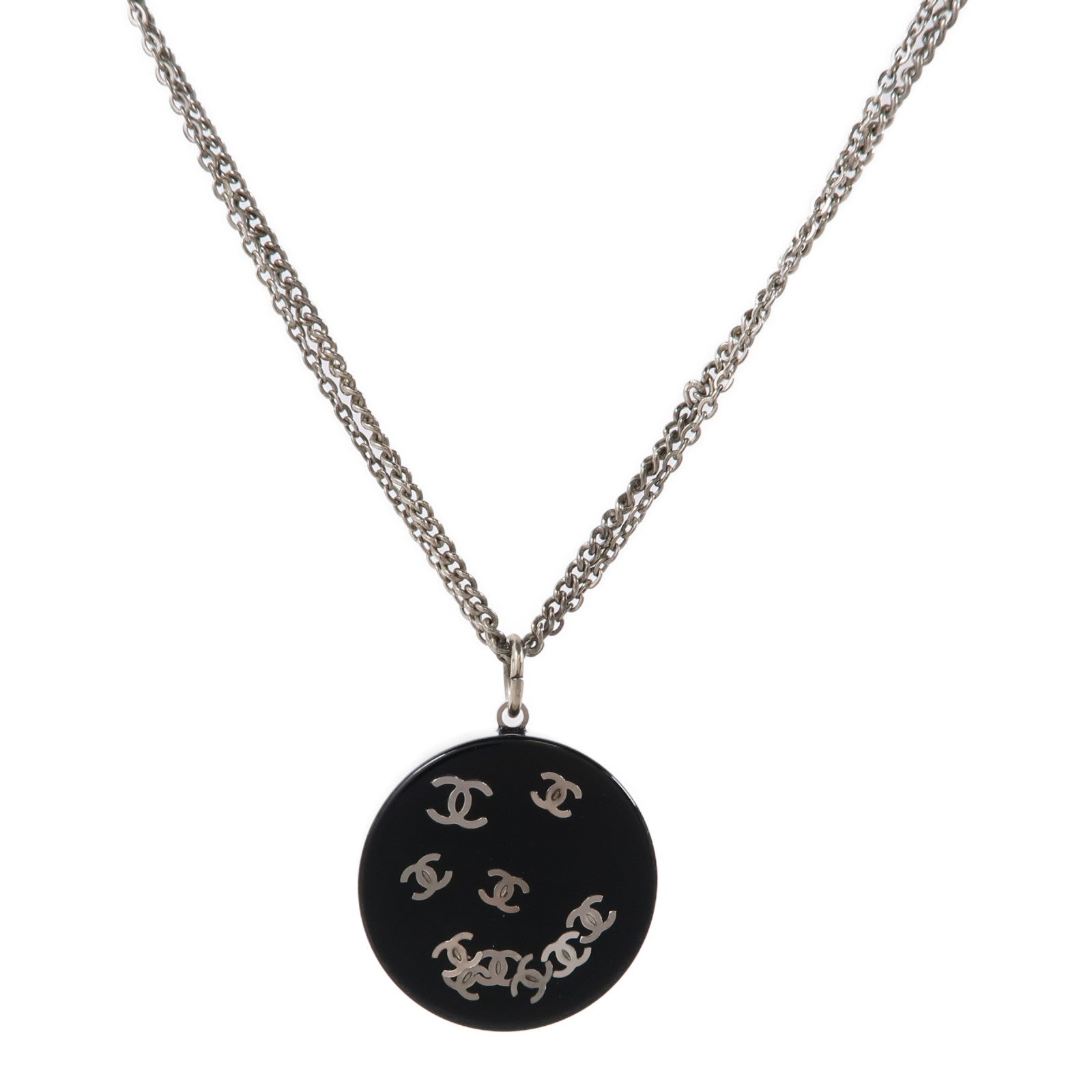 CHANEL PVC Necklace項鍊黑色