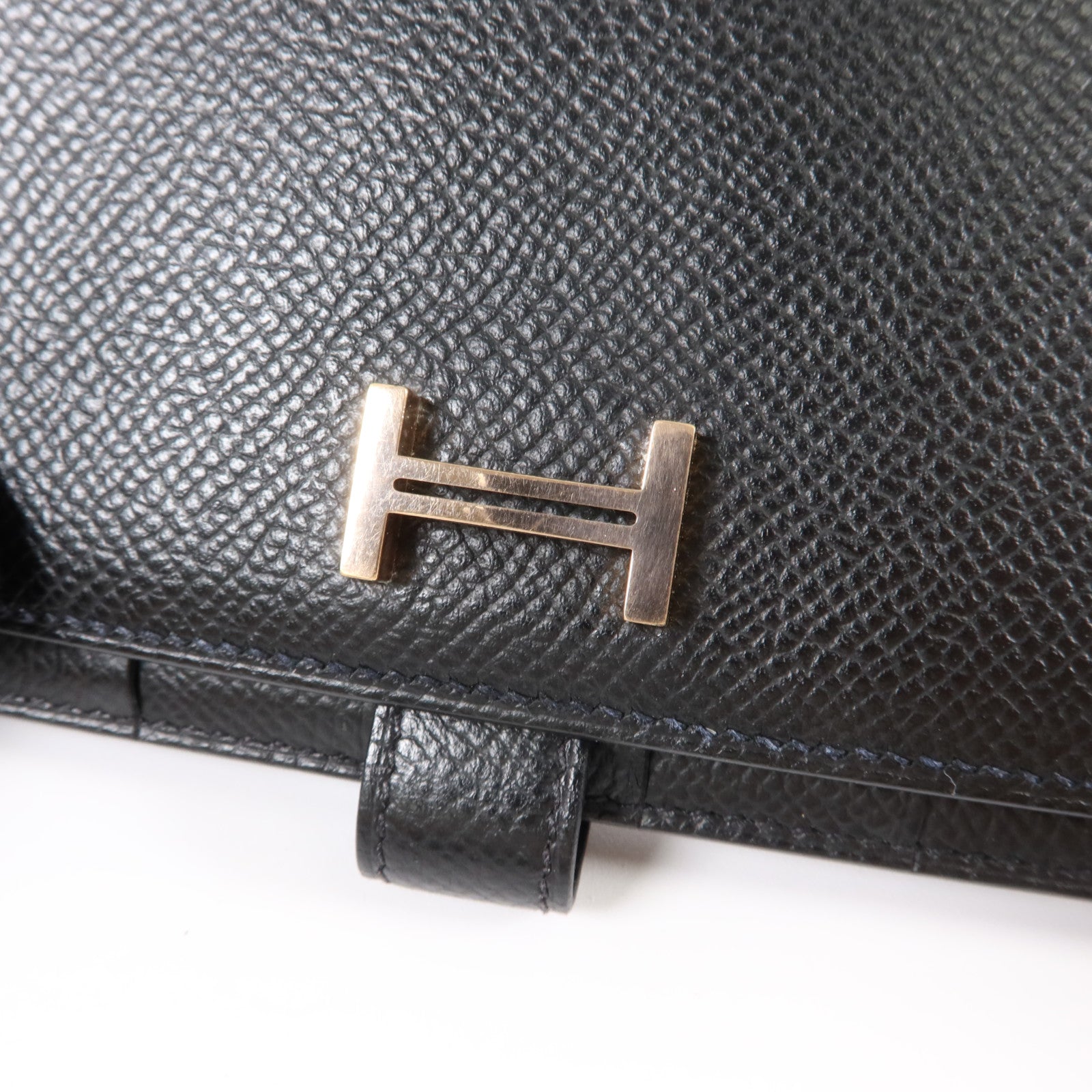 HERMES Epsom皮革Bearn Wallet長錢包Noir