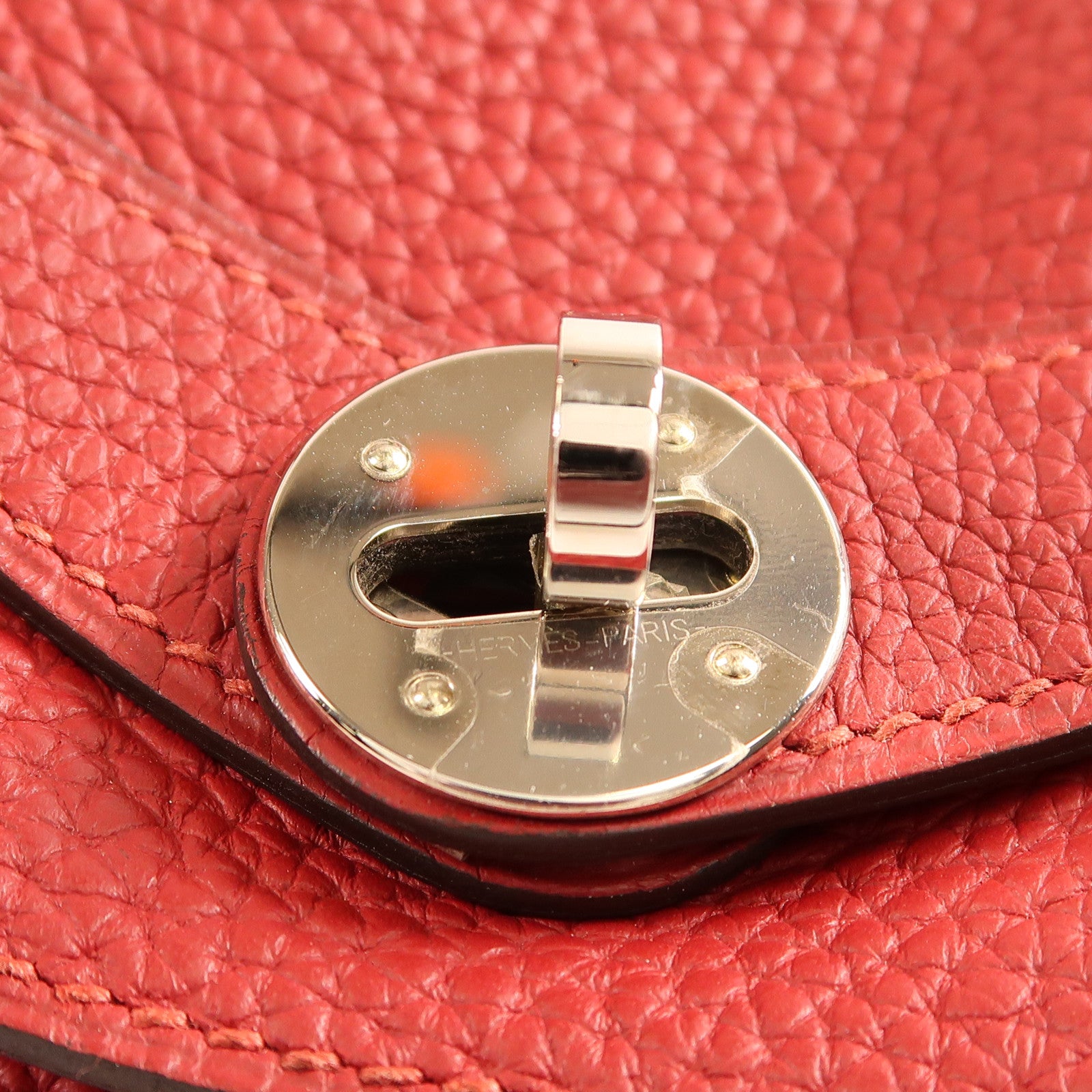 HERMES Clemence皮革Lindy 30銀扣手挽肩背兩用袋