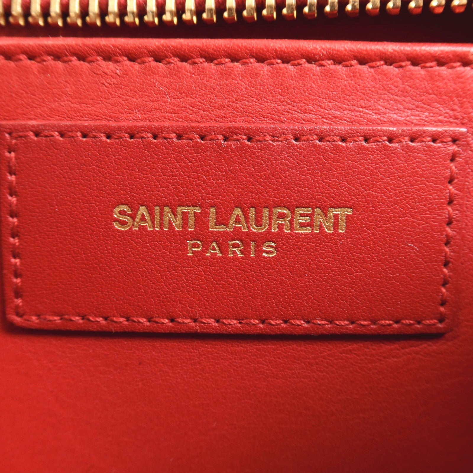 SAINT LAURENT 牛皮皮革Y Line金扣手挽肩背兩用袋