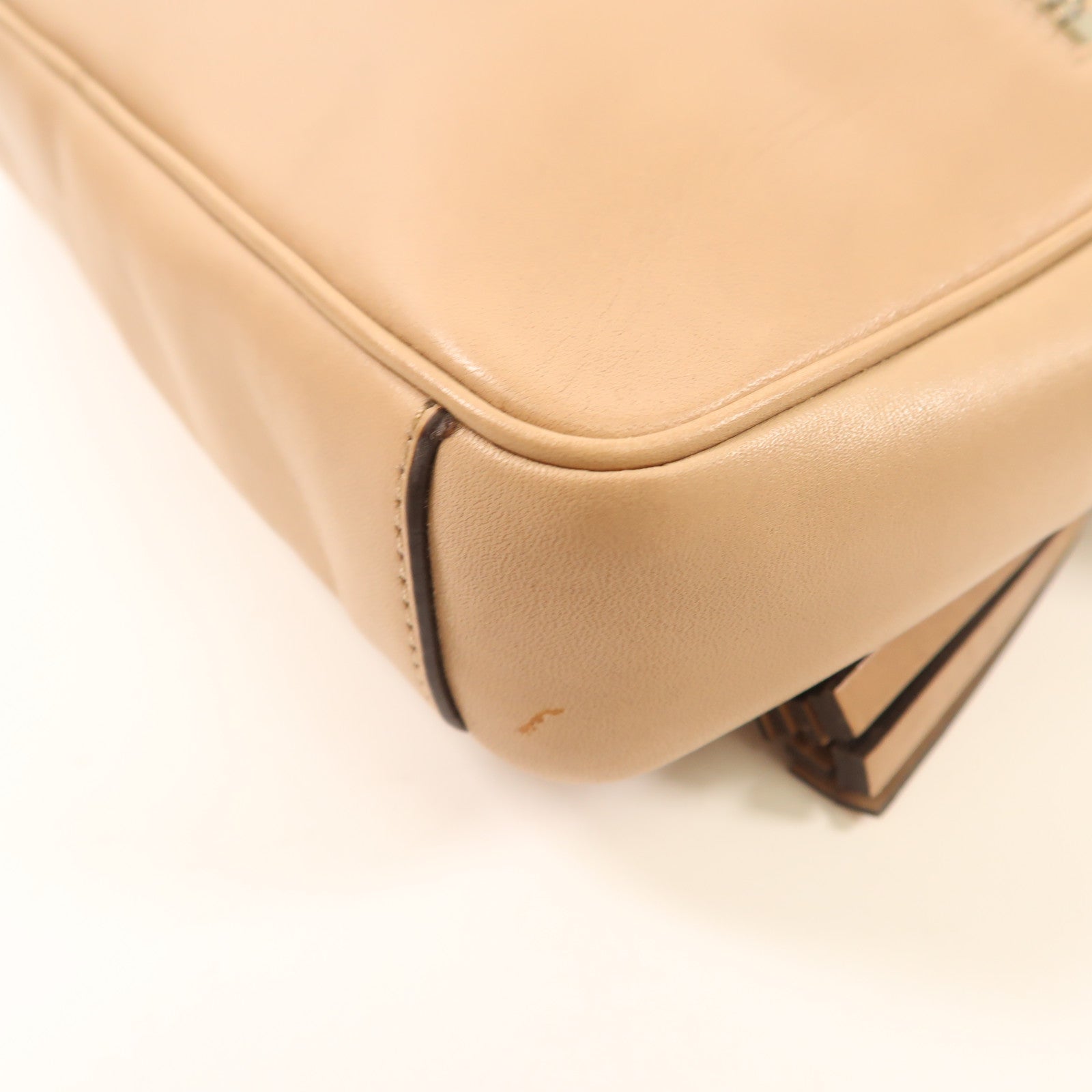 COACH 【激減優惠】牛皮皮革Shoulder Bag銀扣肩背袋