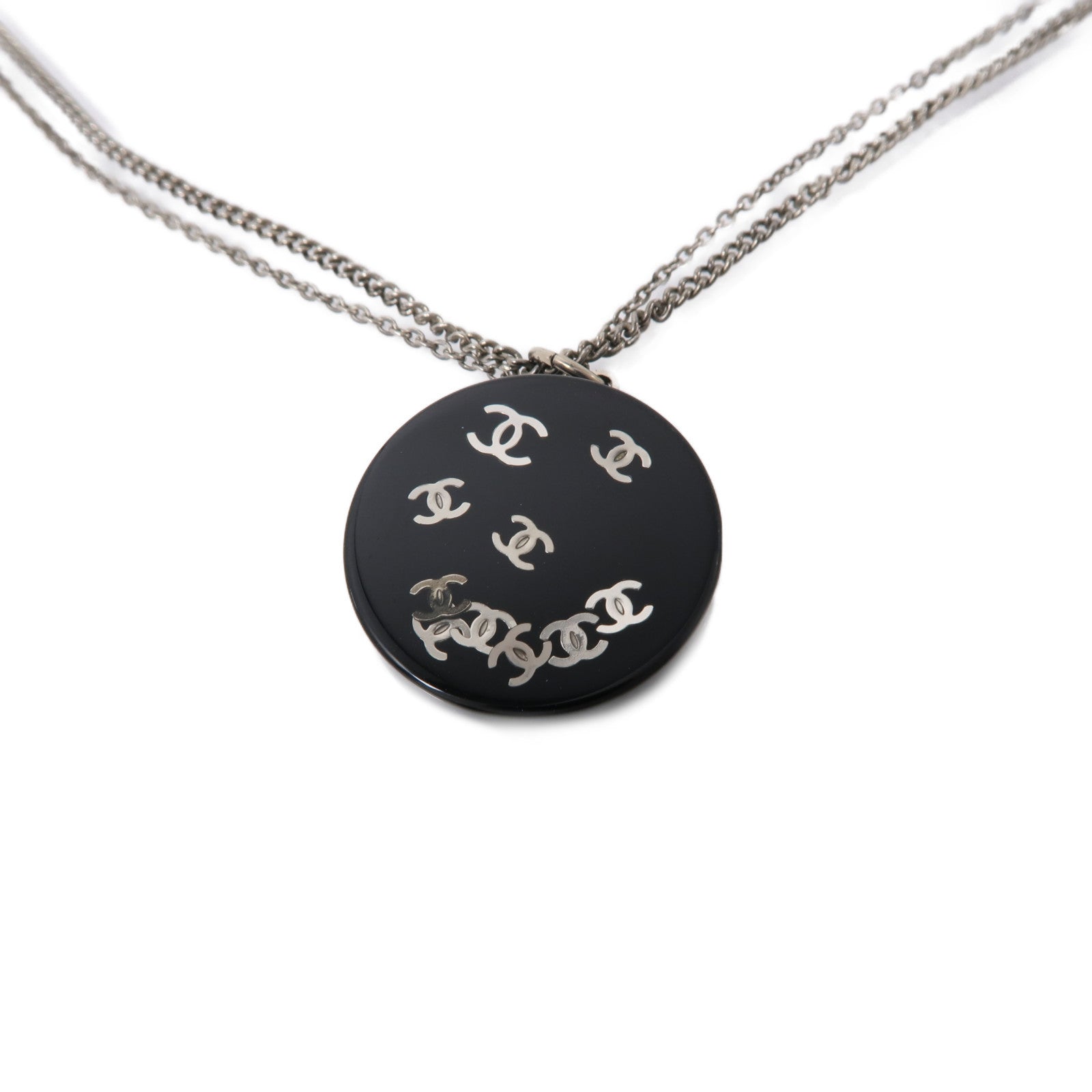 CHANEL PVC Necklace項鍊黑色