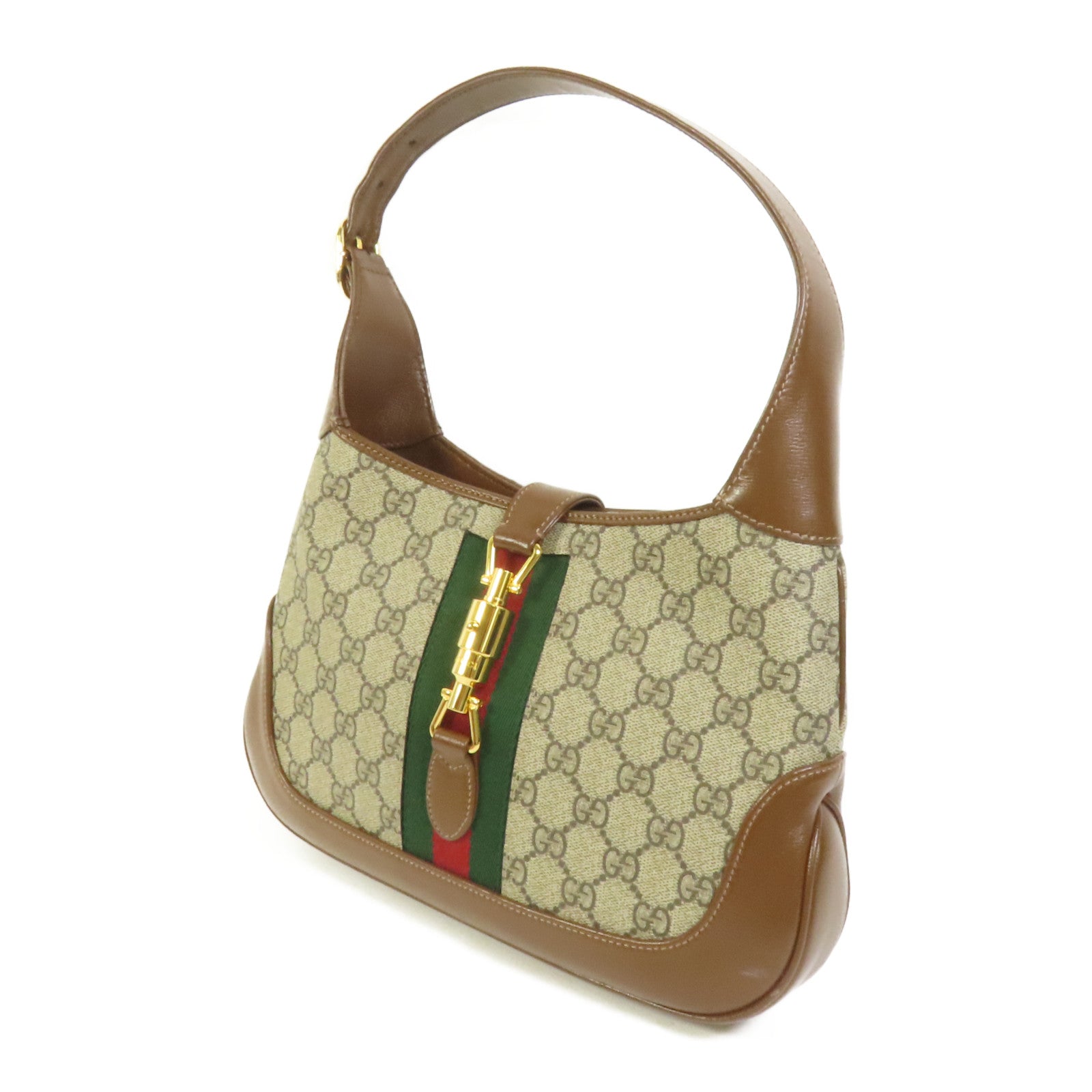 GUCCI 塗層帆布Jackie 1961 Small金扣肩背袋