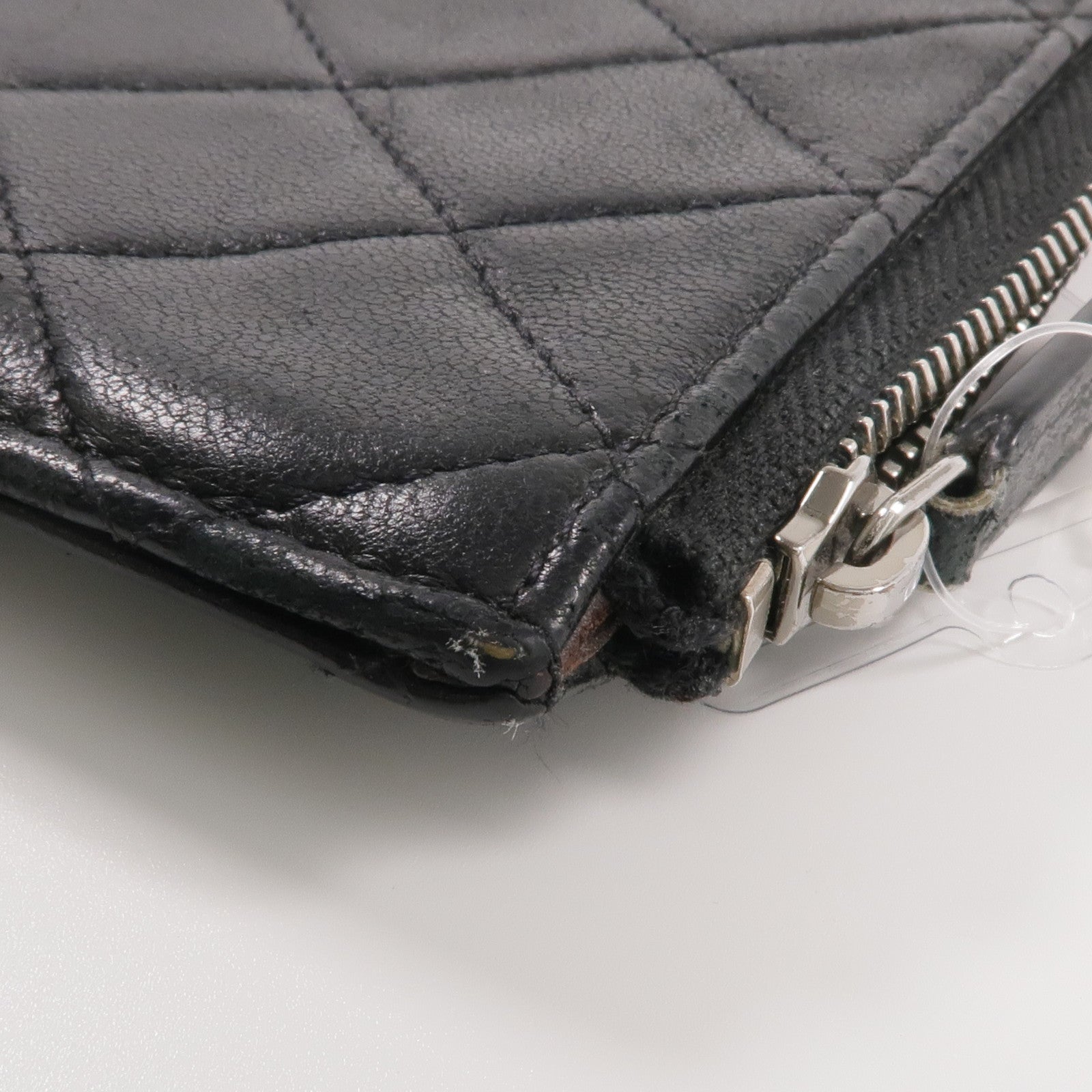 CHANEL 羊皮皮革Long Wallet/Pouch銀扣長錢包