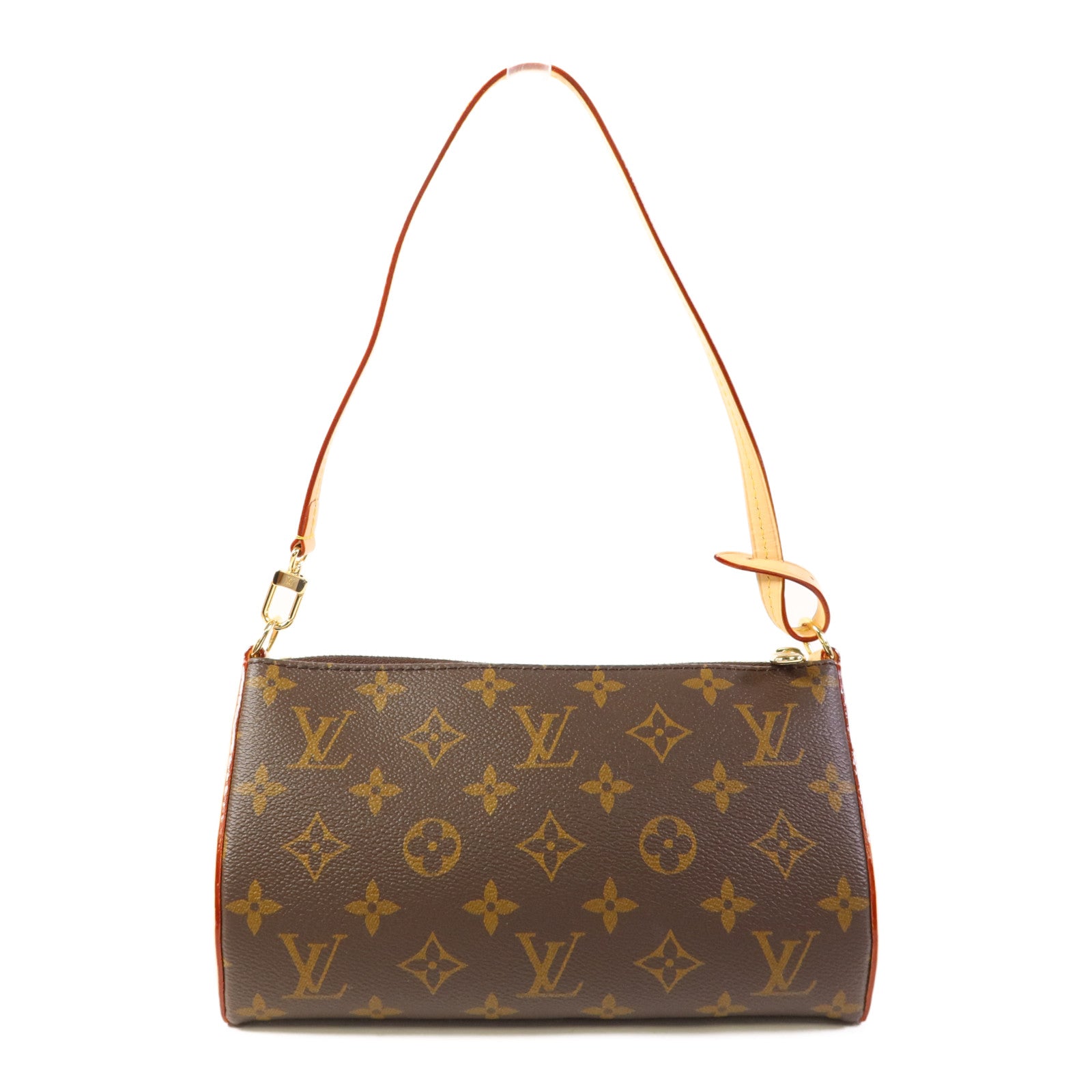 LOUIS VUITTON Monogram Pochette Tirette金扣手挽肩背兩用袋
