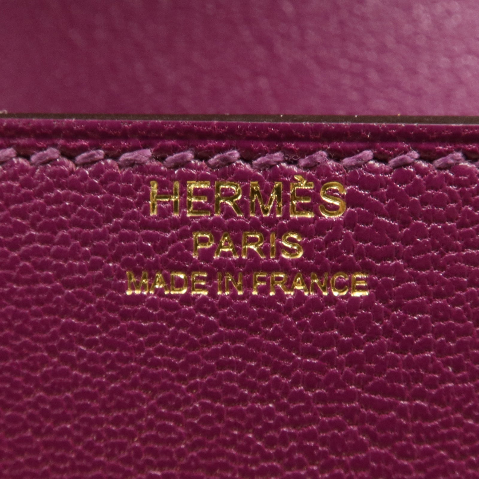 HERMES Chevre皮革Cinhetic Box銀扣手挽肩背兩用袋Anemone