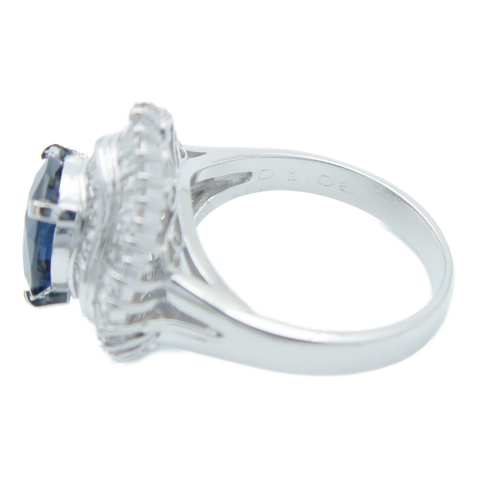 JEWELRY PT900鉑金Sapphire Diamond藍寶石/鑽石戒指