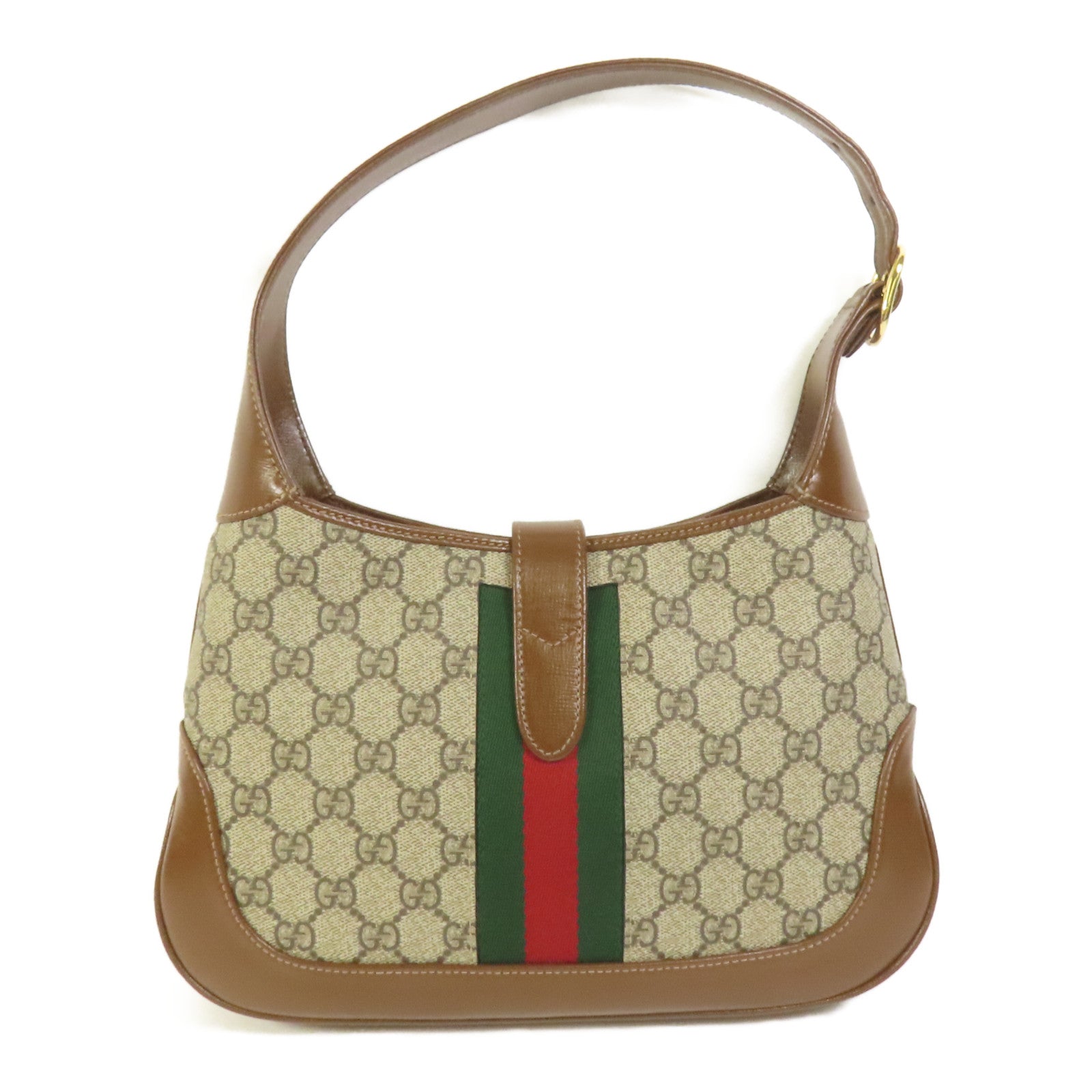 GUCCI 塗層帆布Jackie 1961 Small金扣肩背袋