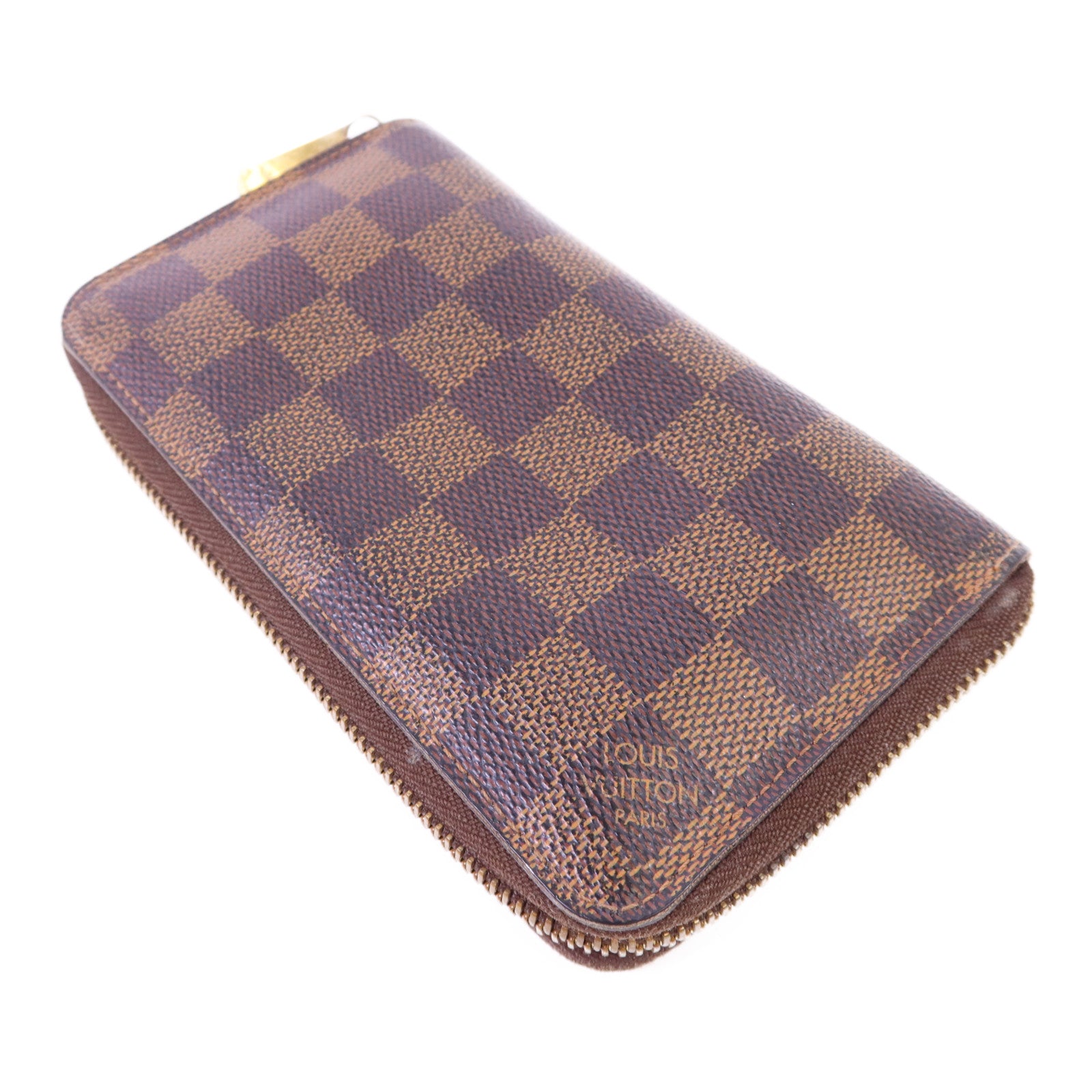 LOUIS VUITTON Damier Zippy Organizer金扣長錢包