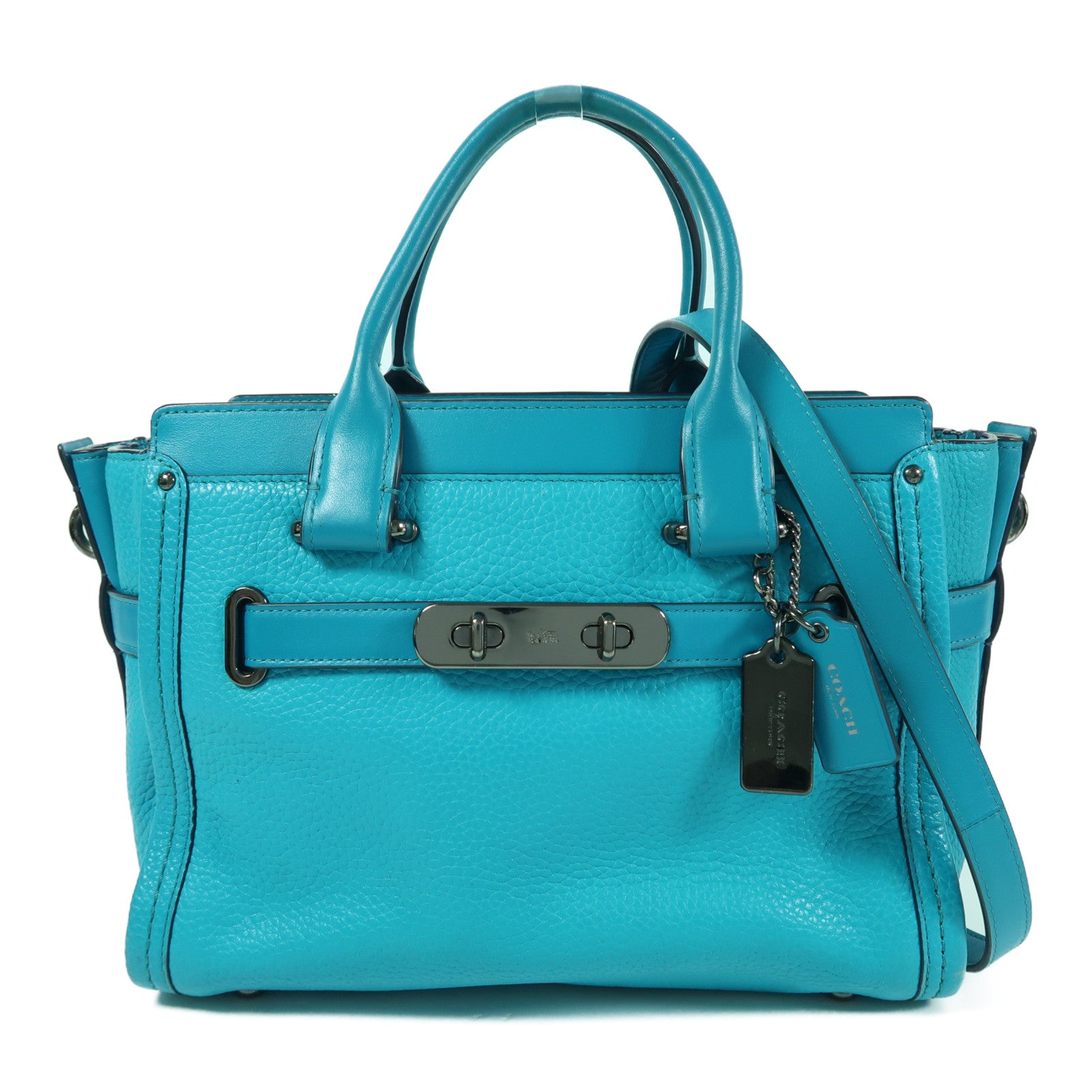COACH 牛皮皮革Shoulder Bag手挽肩背兩用袋