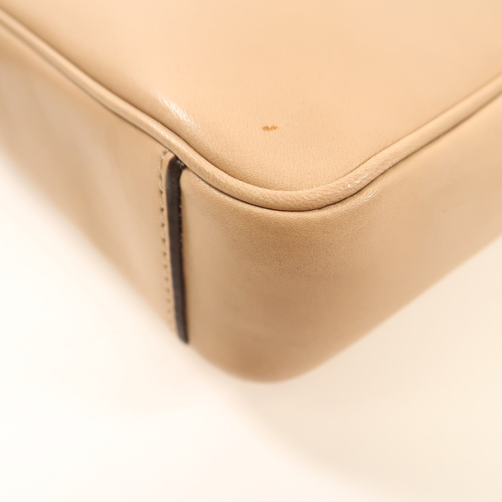 COACH 牛皮皮革Shoulder Bag銀扣肩背袋