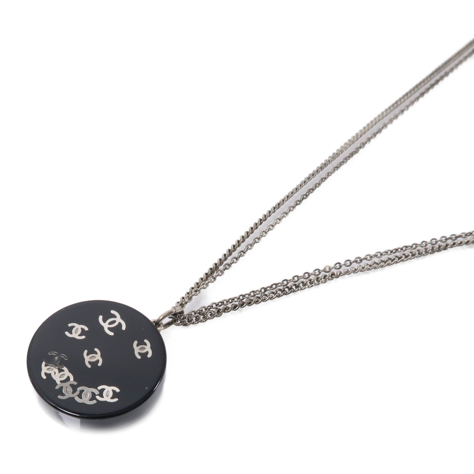 CHANEL PVC Necklace項鍊黑色