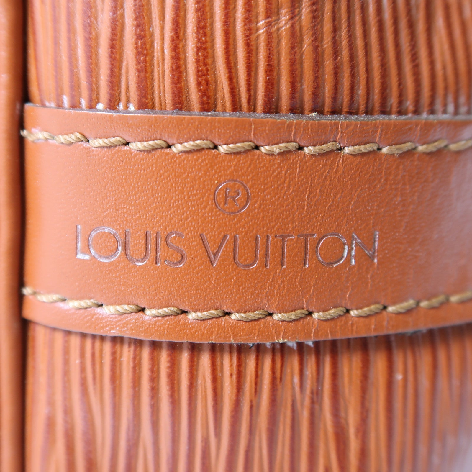 LOUIS VUITTON Epi Noe 金扣肩背袋啡色