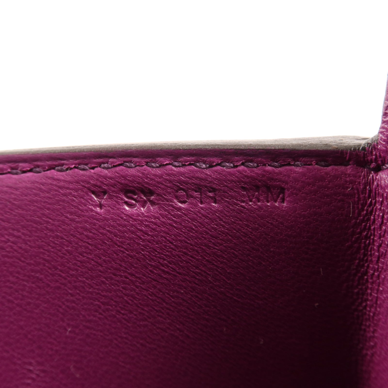 HERMES Chevre皮革Cinhetic Box銀扣手挽肩背兩用袋Anemone