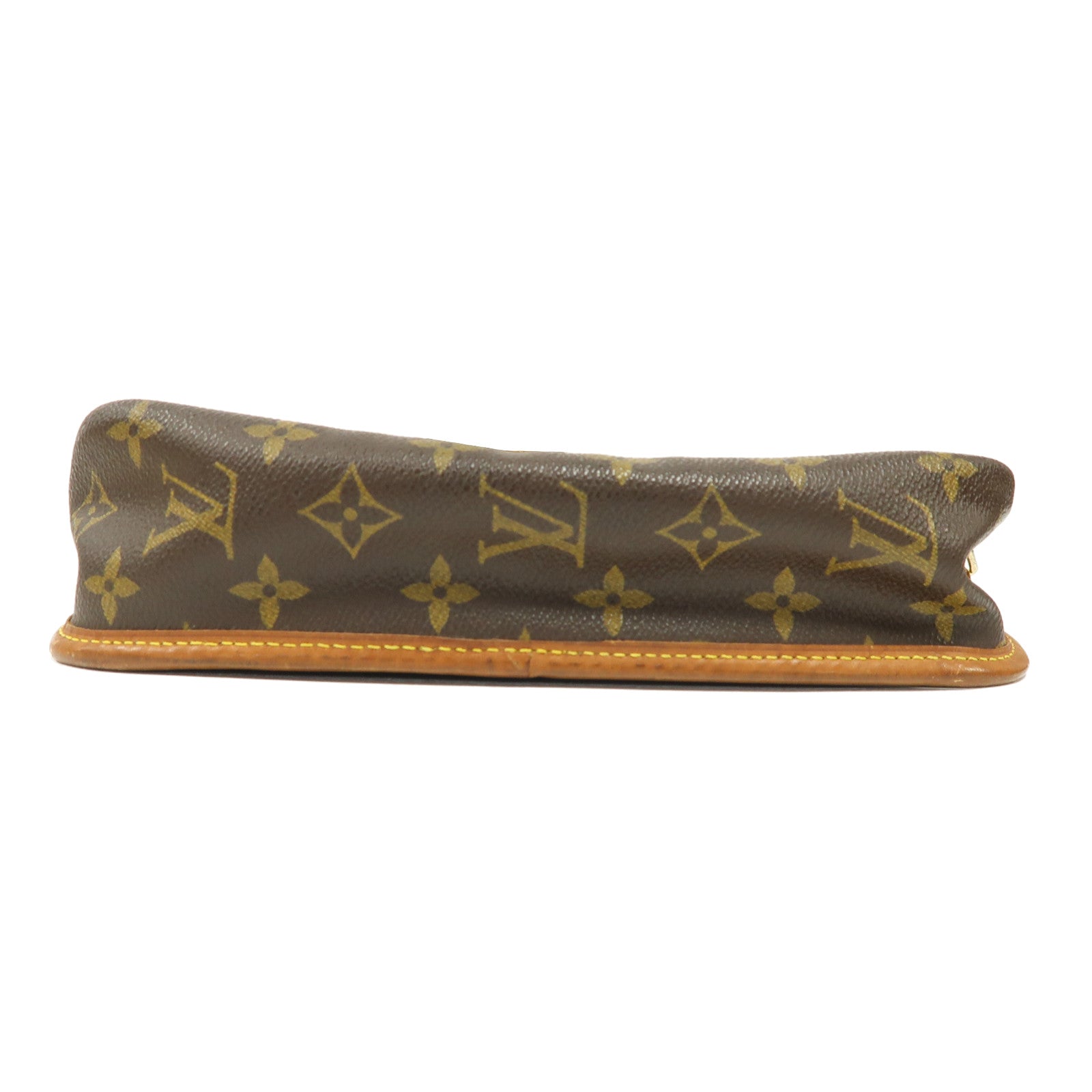 LOUIS VUITTON Monogram Gibeciere金扣肩背袋啡色
