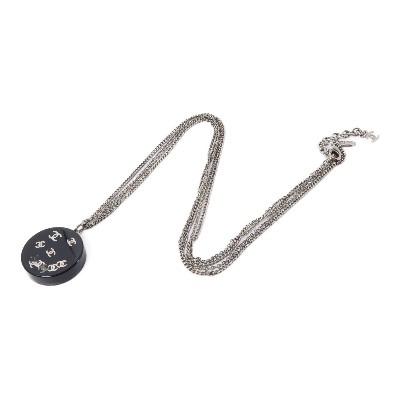 CHANEL PVC Necklace項鍊黑色