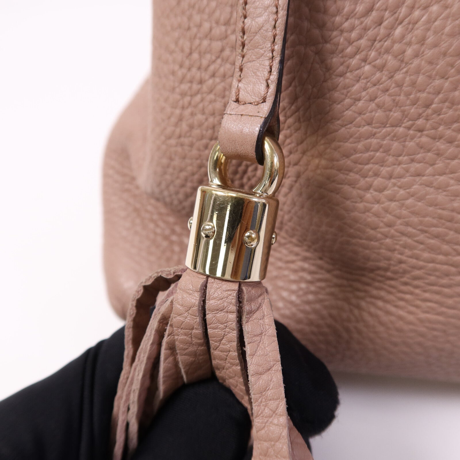 GUCCI 牛皮皮革Shoulder Bag金扣鏈帶肩背袋