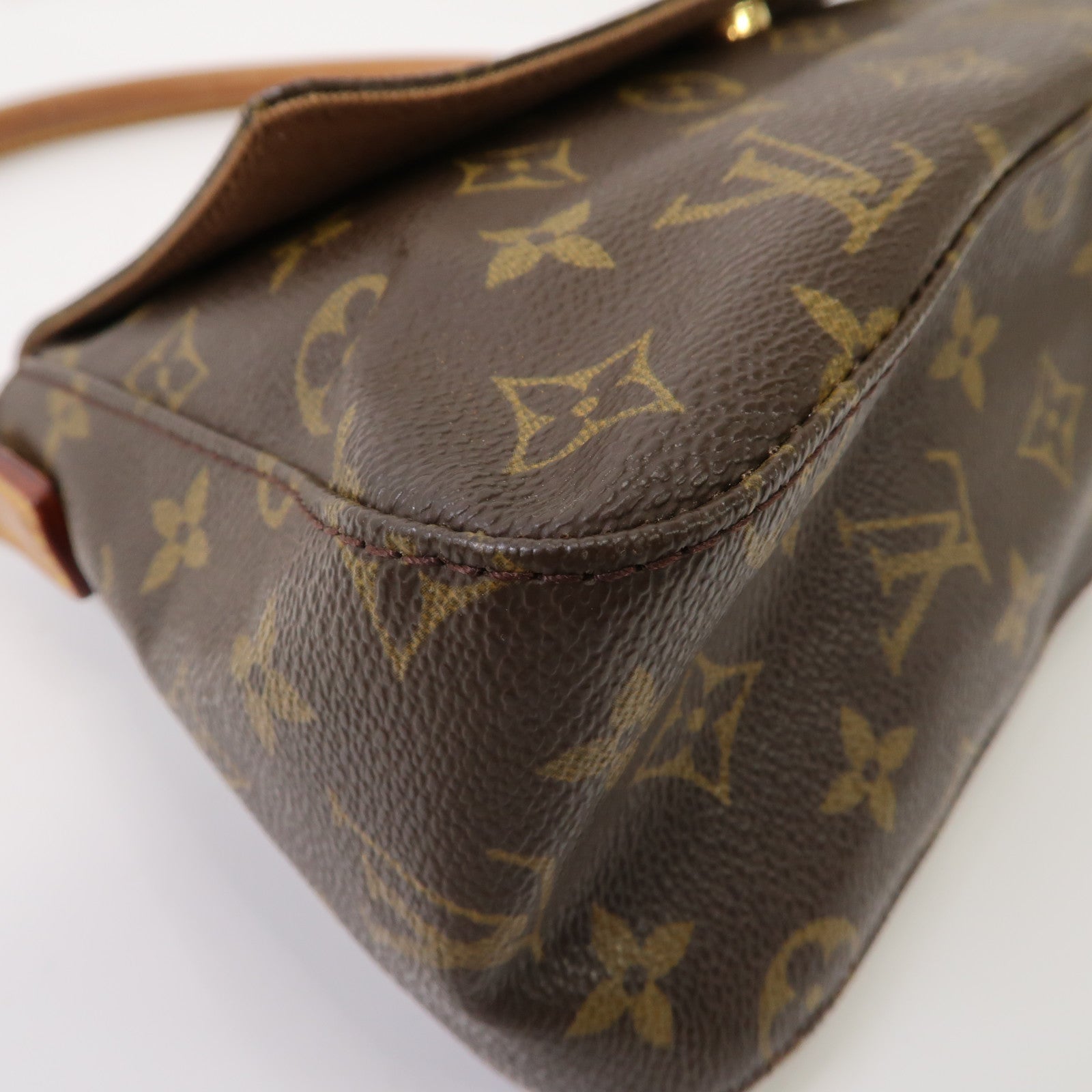 LOUIS VUITTON Monogram Mini Looping金扣肩背袋啡色