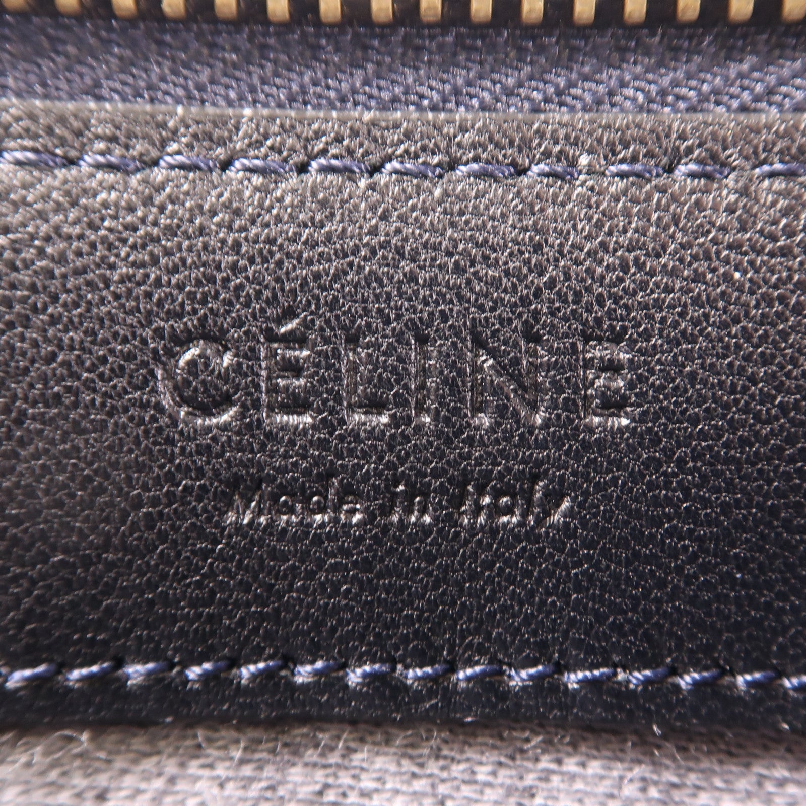 CELINE 羊皮皮革Trio金扣肩背袋