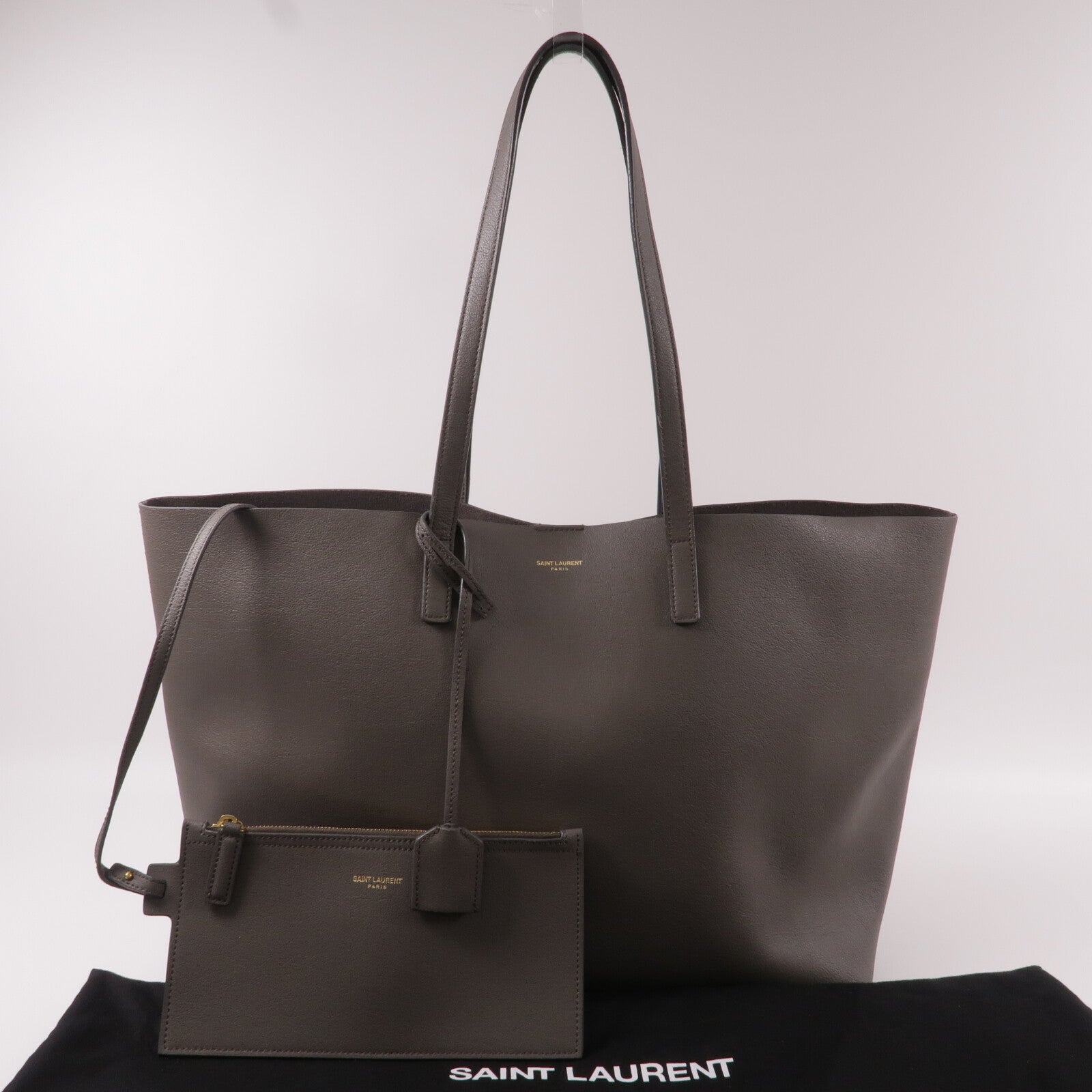 YVES SAINT LAURENT 牛皮皮革Tote Bag手挽袋