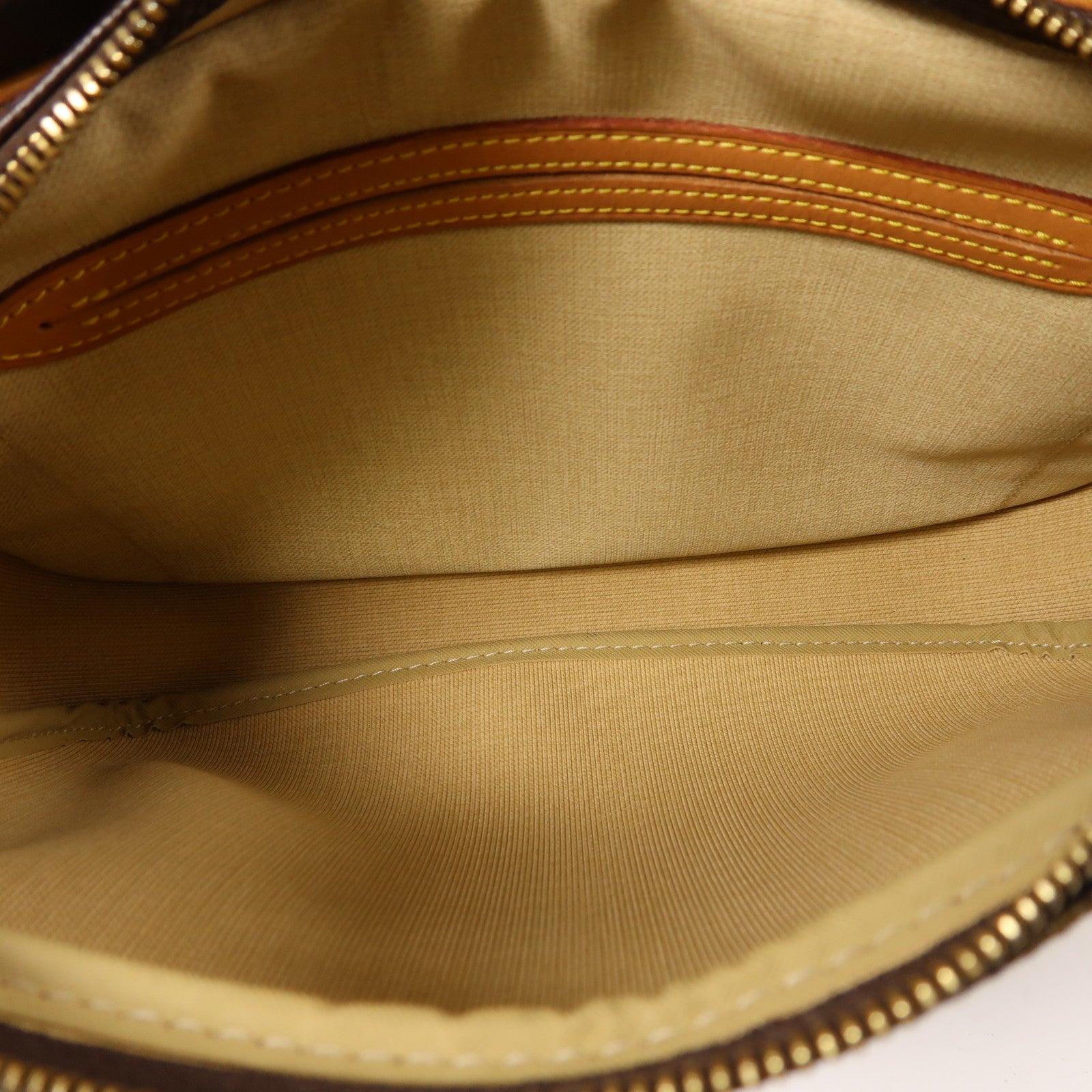 LOUIS VUITTON Monogram Reporter PM金扣肩背袋棕色