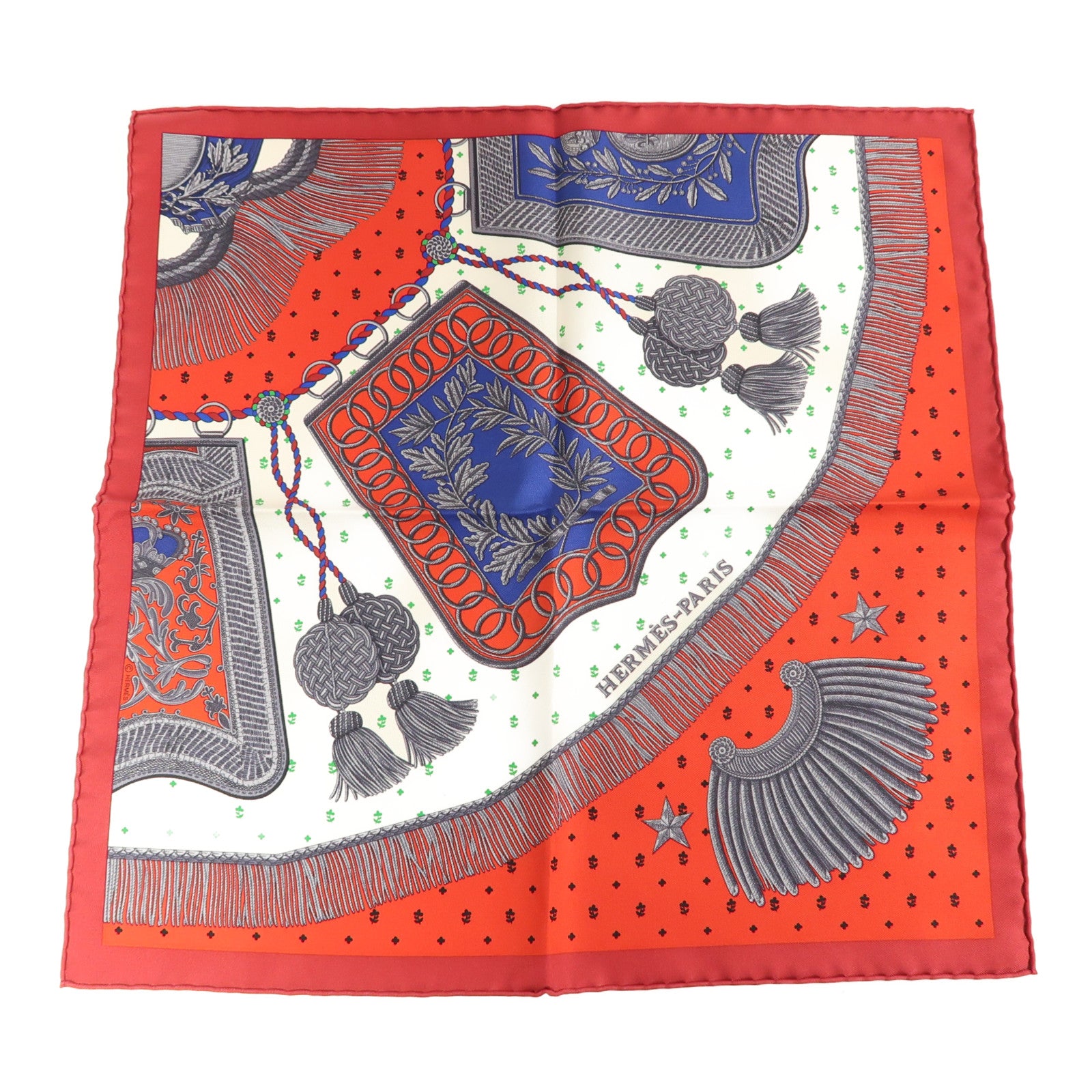 HERMES 【激減優惠】絲質Scarf絲巾紅色