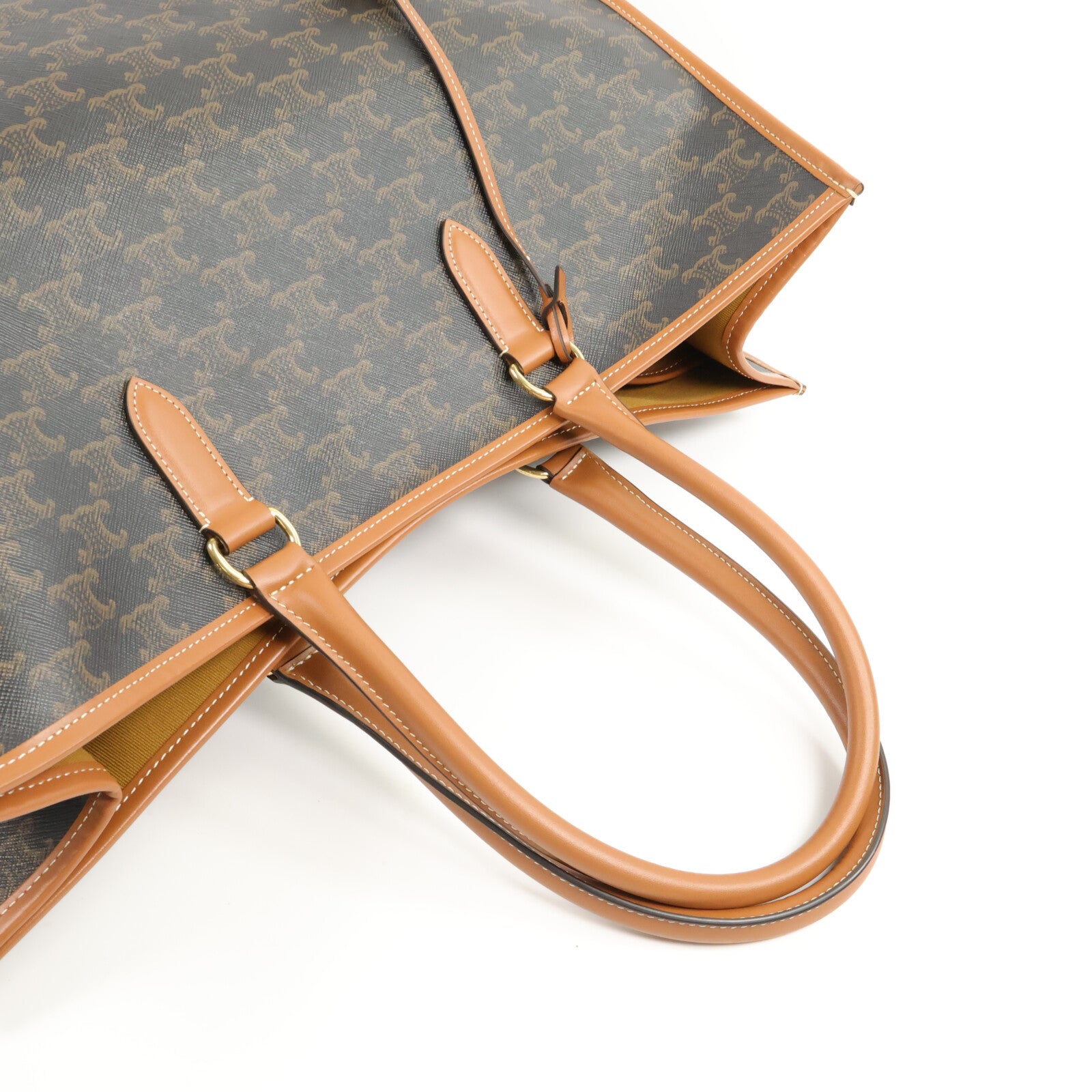 CELINE 塗層帆布Horizontal Cabas Triomphe手挽袋
