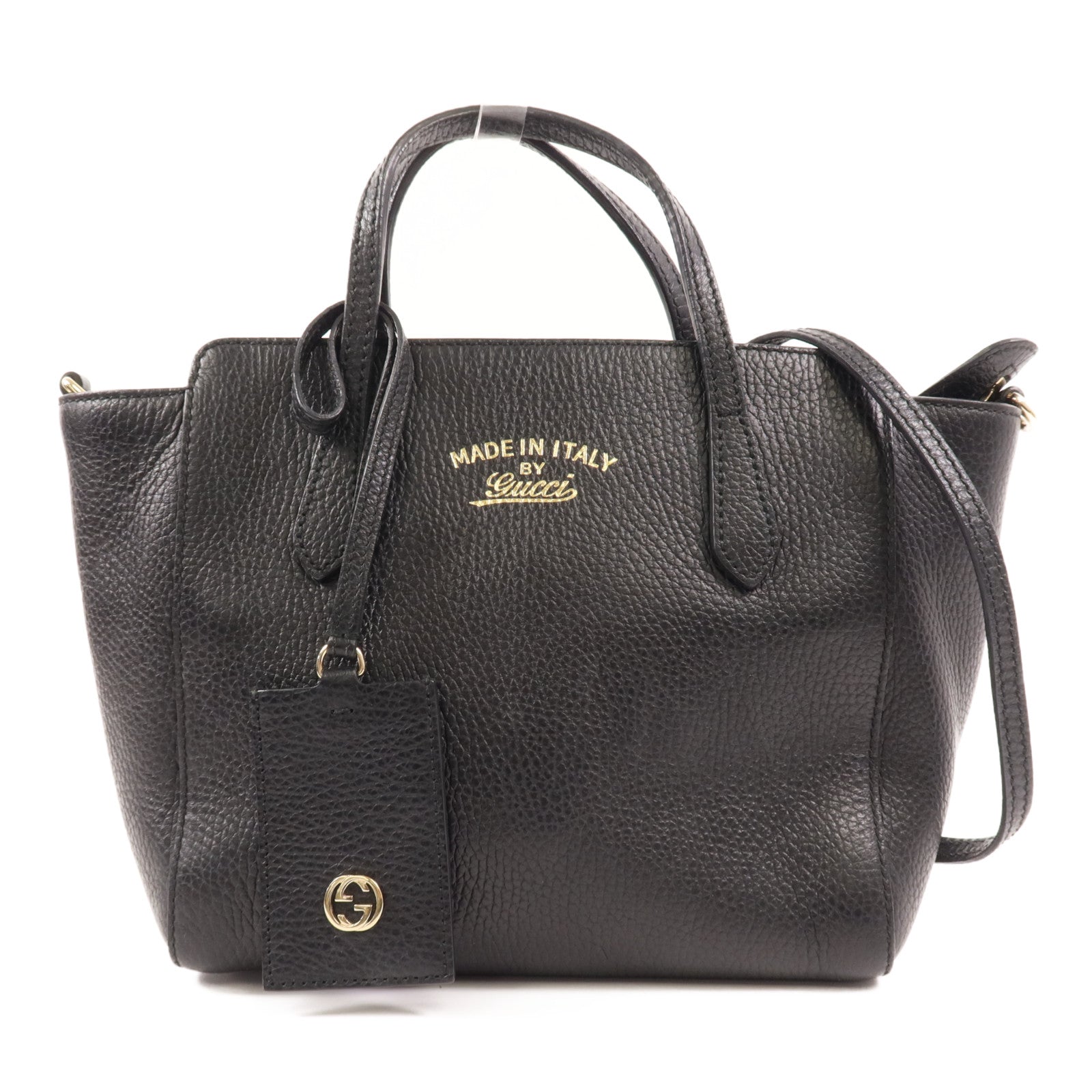GUCCI 牛皮皮革2 Way Shoulder金扣手挽肩背兩用袋