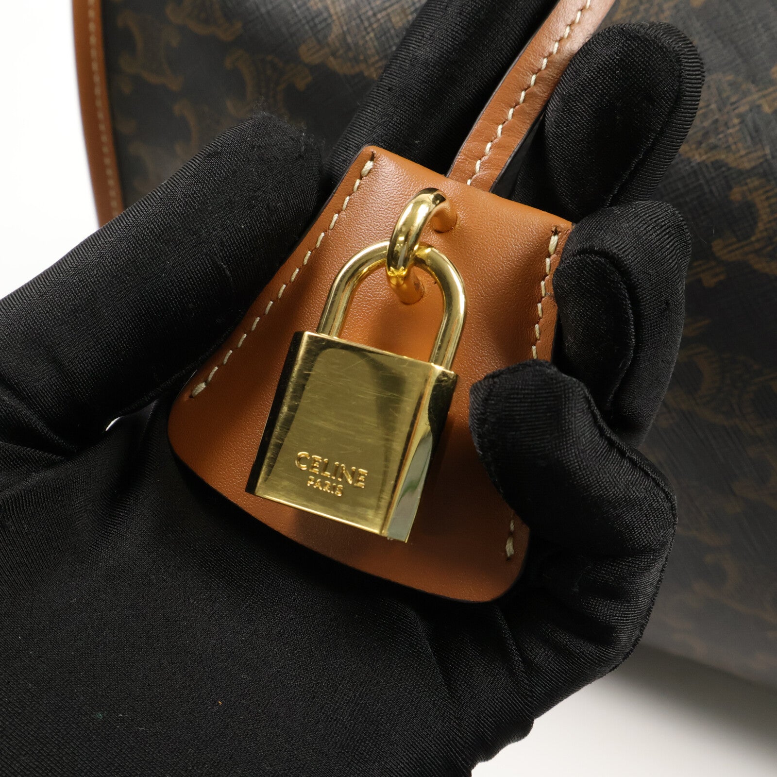 CELINE 塗層帆布Horizontal Cabas Triomphe手挽袋