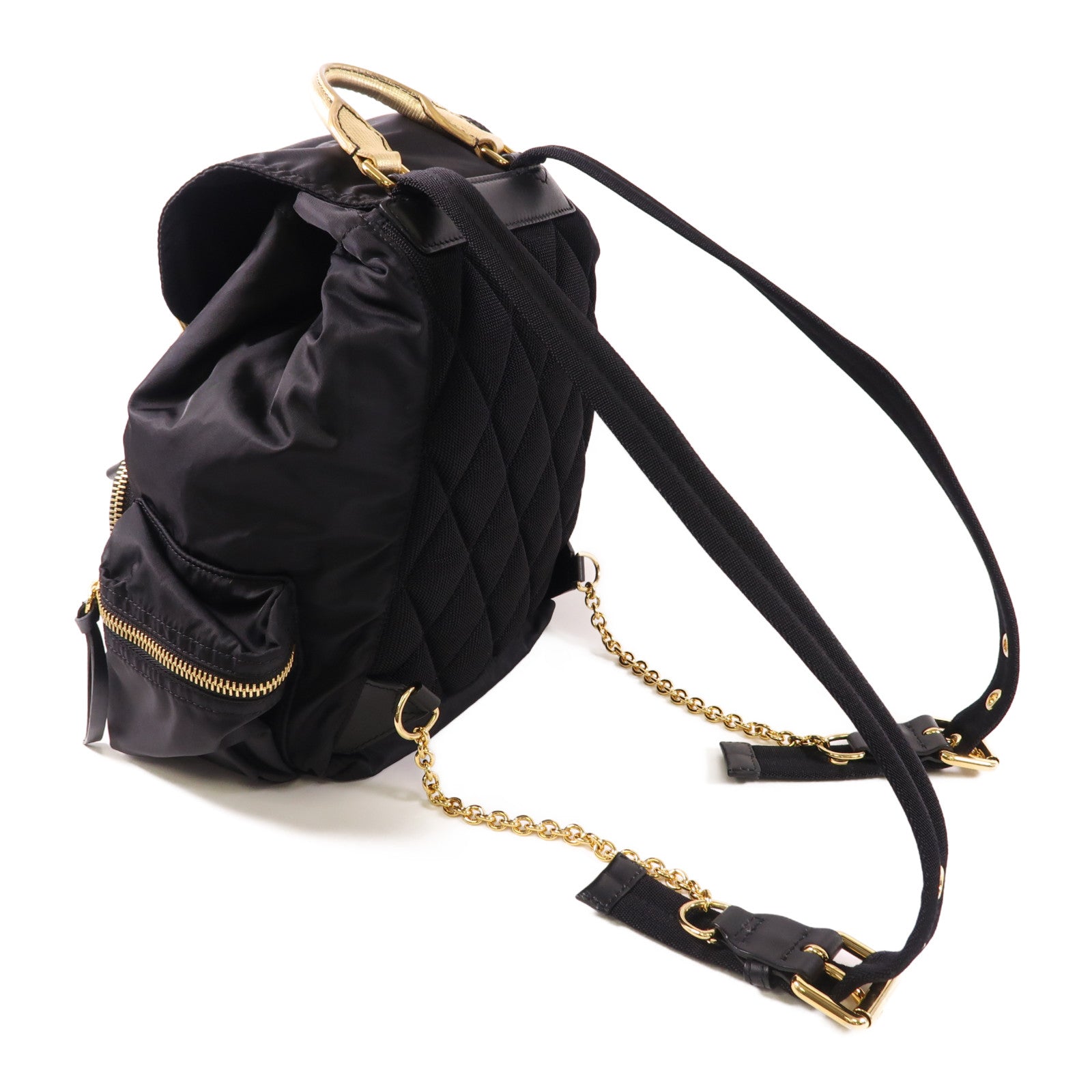 BURBERRY 尼龍Backpack金扣背包