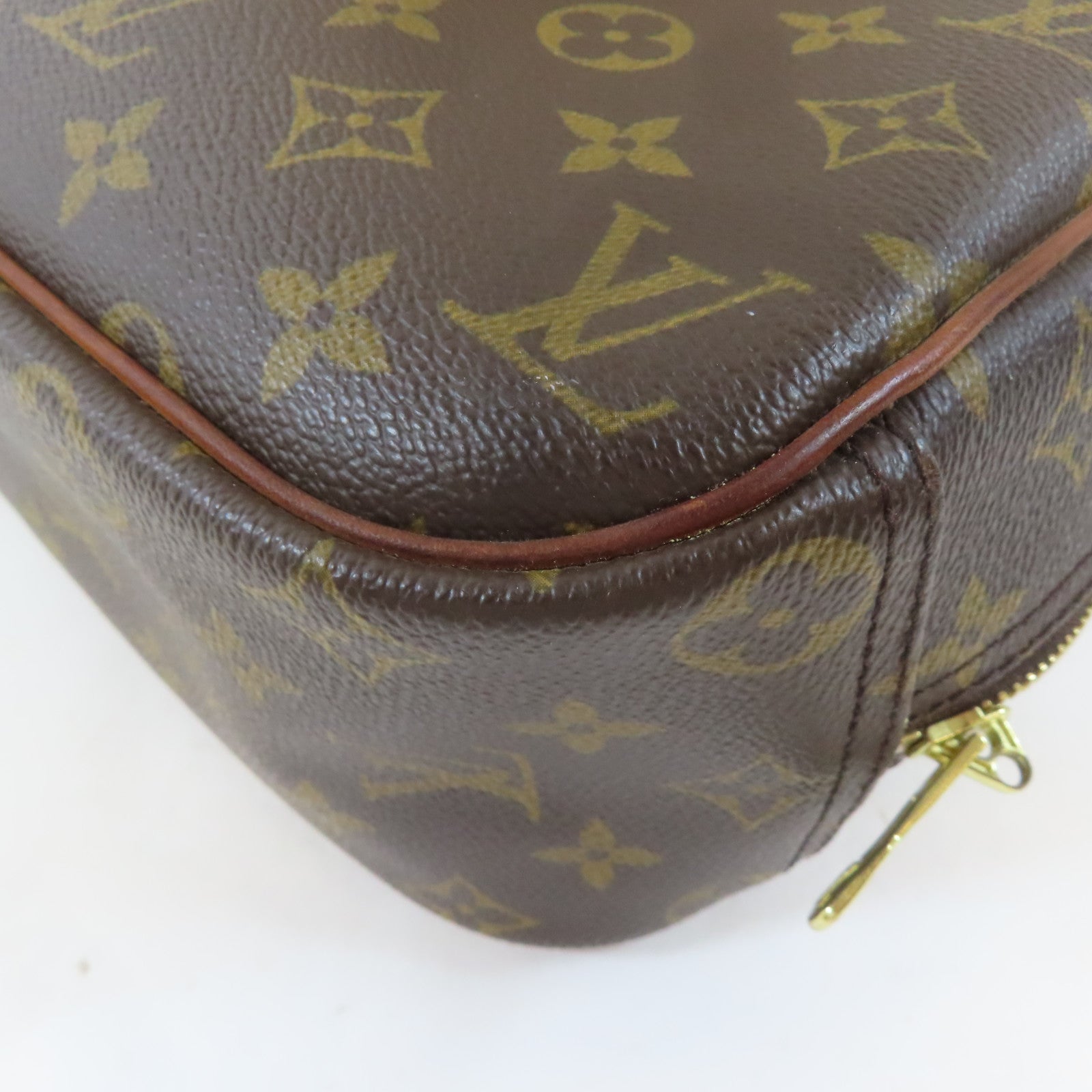 LOUIS VUITTON 【激減優惠】Monogram Trouville金扣手挽袋啡色