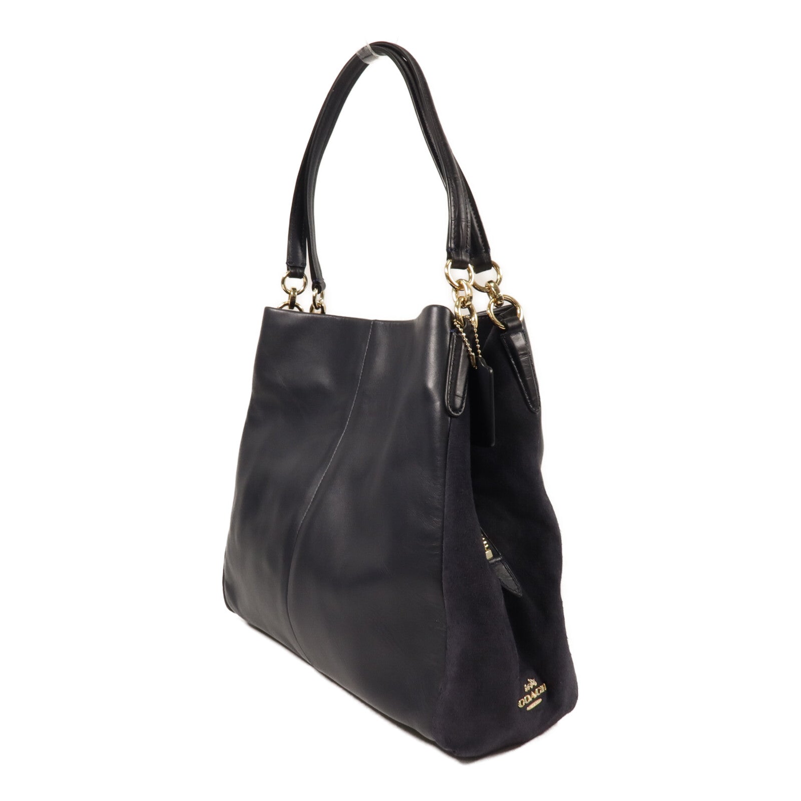 COACH 牛皮/麂皮皮革Shoulder Bag肩背袋