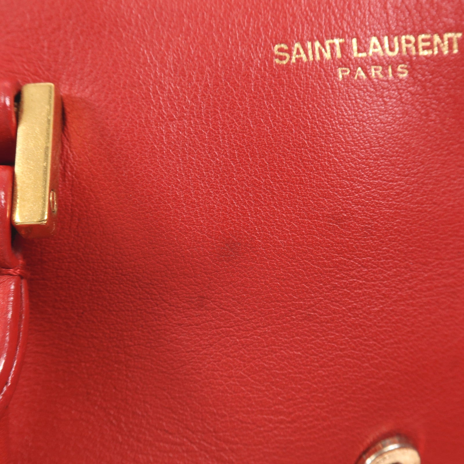 SAINT LAURENT 牛皮皮革Y Line金扣手挽肩背兩用袋