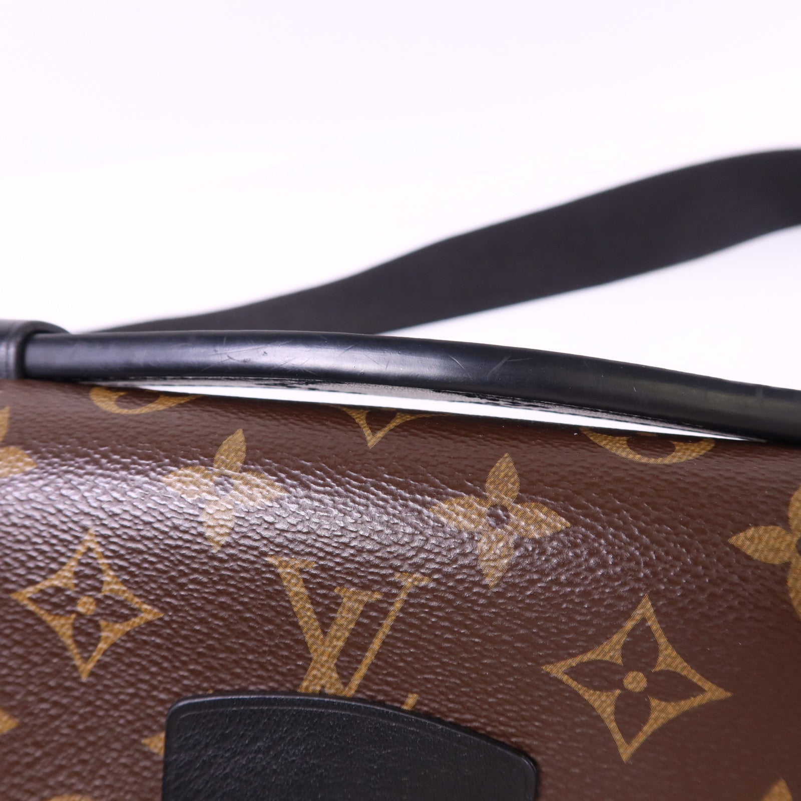 LOUIS VUITTON Monogram Macassar S Lock Sling Bag肩背袋