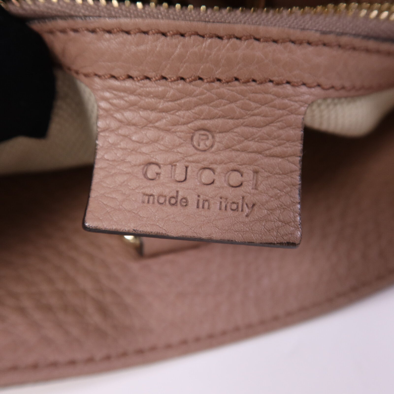 GUCCI 牛皮皮革Shoulder Bag金扣鏈帶肩背袋