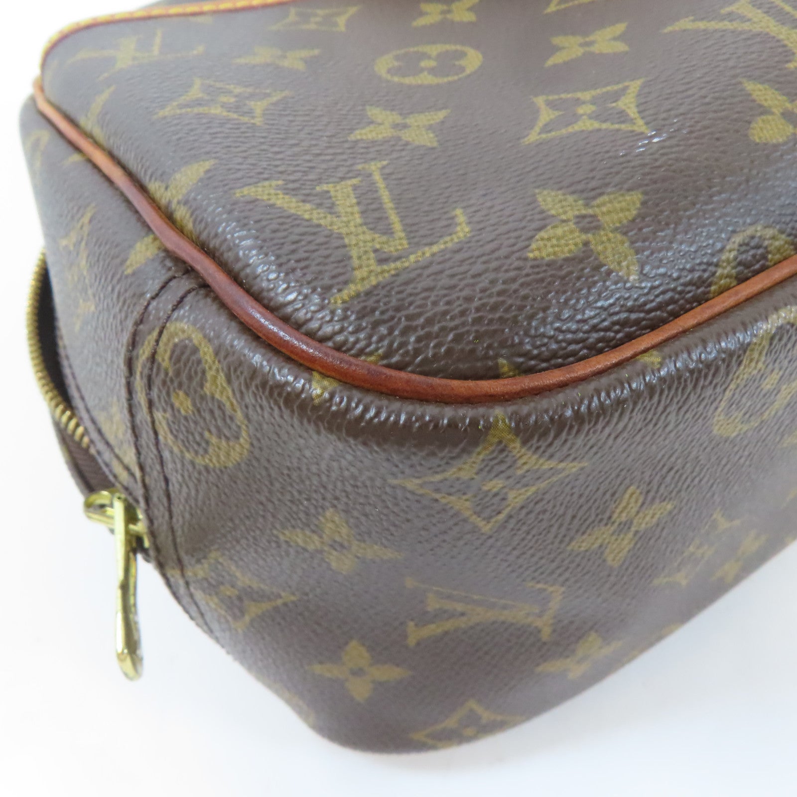 LOUIS VUITTON 【激減優惠】Monogram Trouville金扣手挽袋啡色