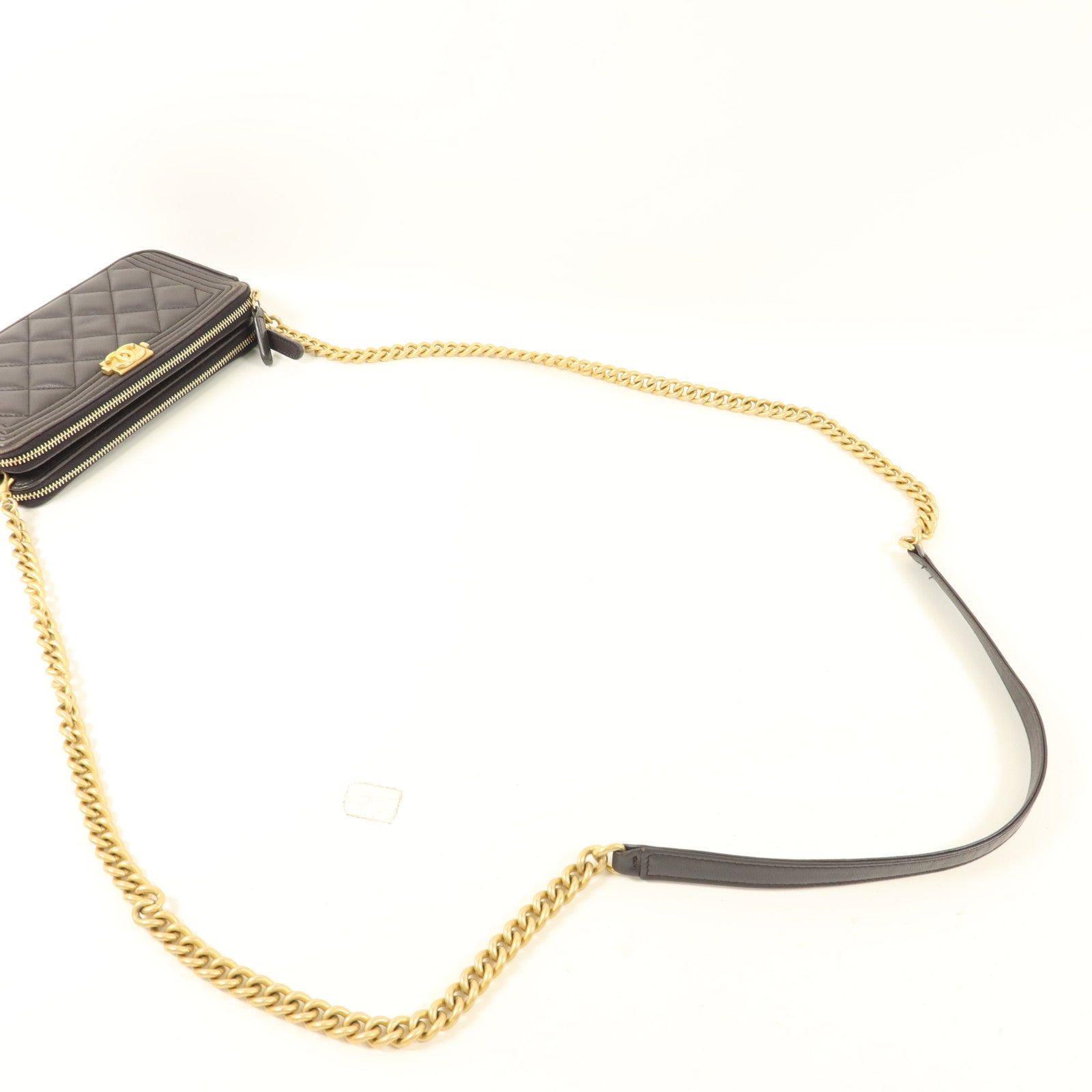 CHANEL 羊皮皮革Chain Shoulder Bag鏈帶肩背袋