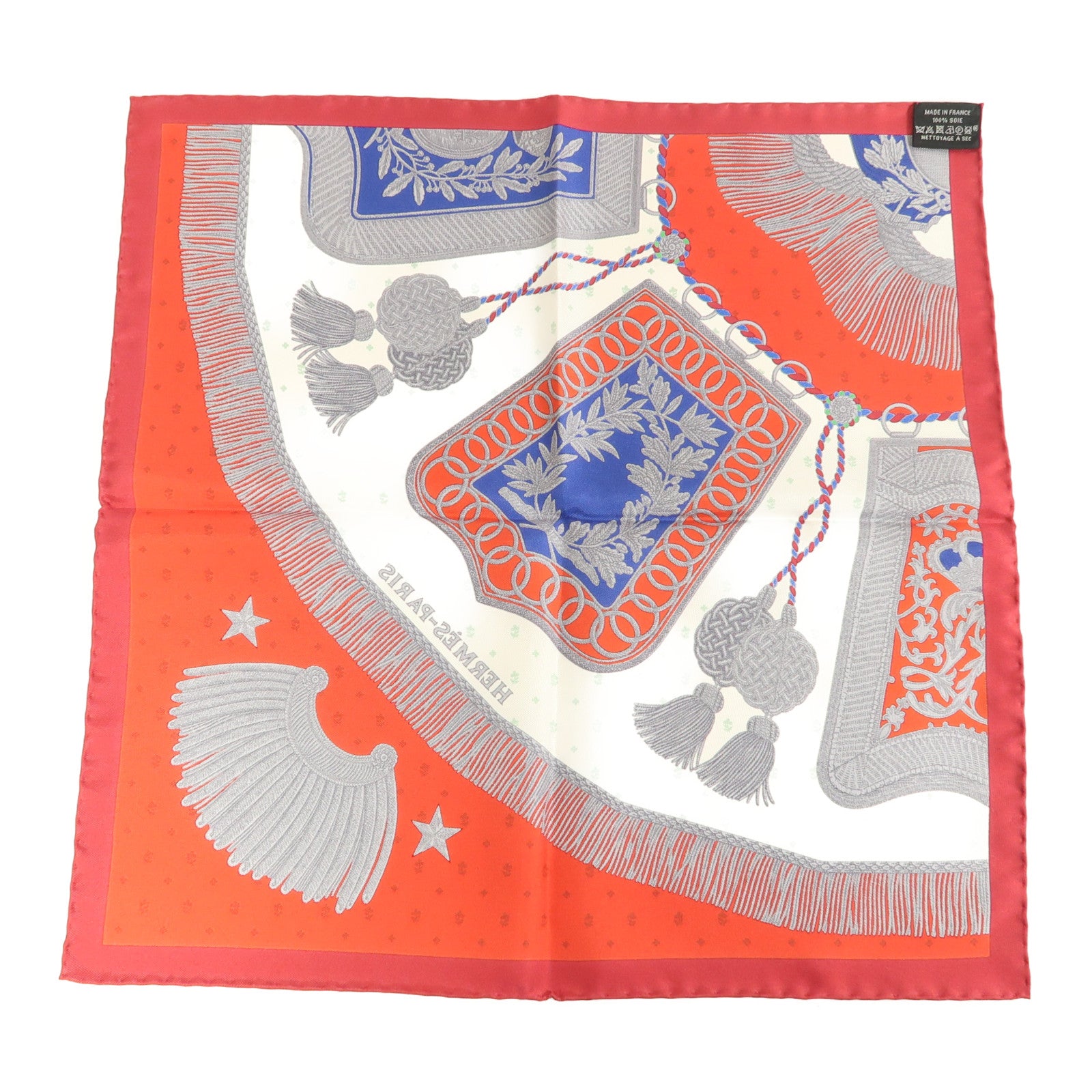 HERMES 【激減優惠】絲質Scarf絲巾紅色
