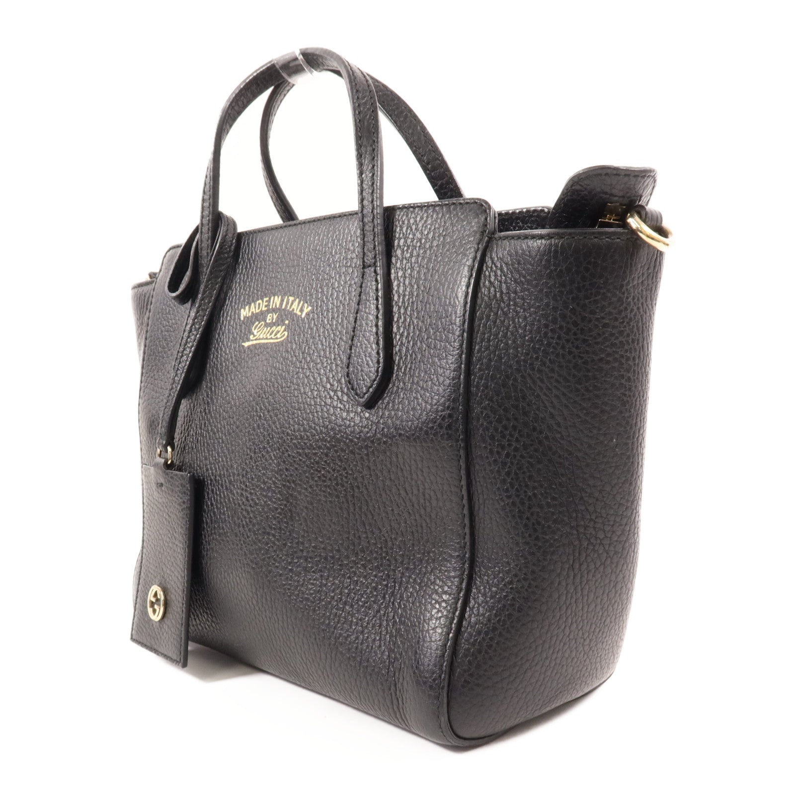 GUCCI 牛皮皮革2 Way Shoulder金扣手挽肩背兩用袋
