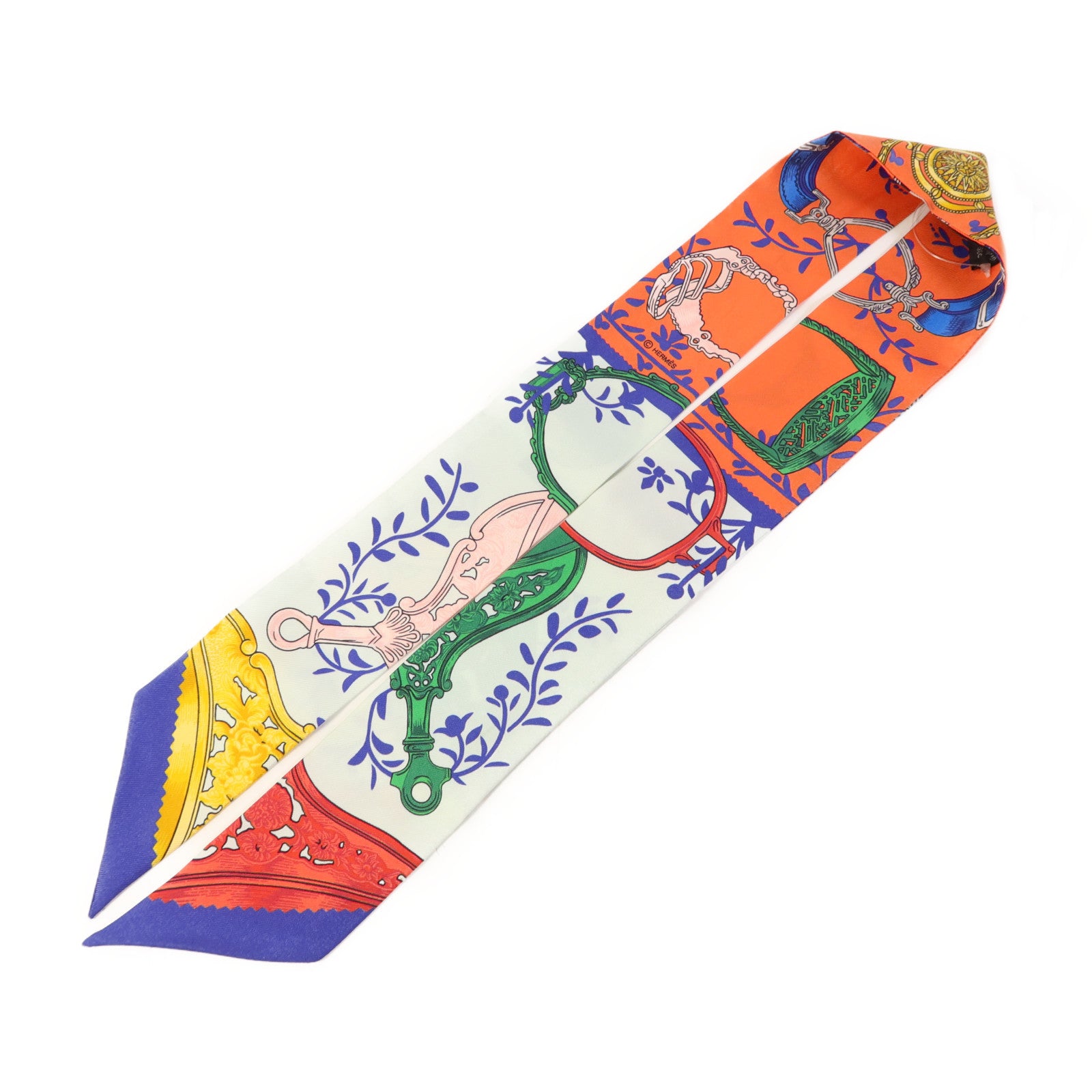 HERMES 絲質Twilly絲巾