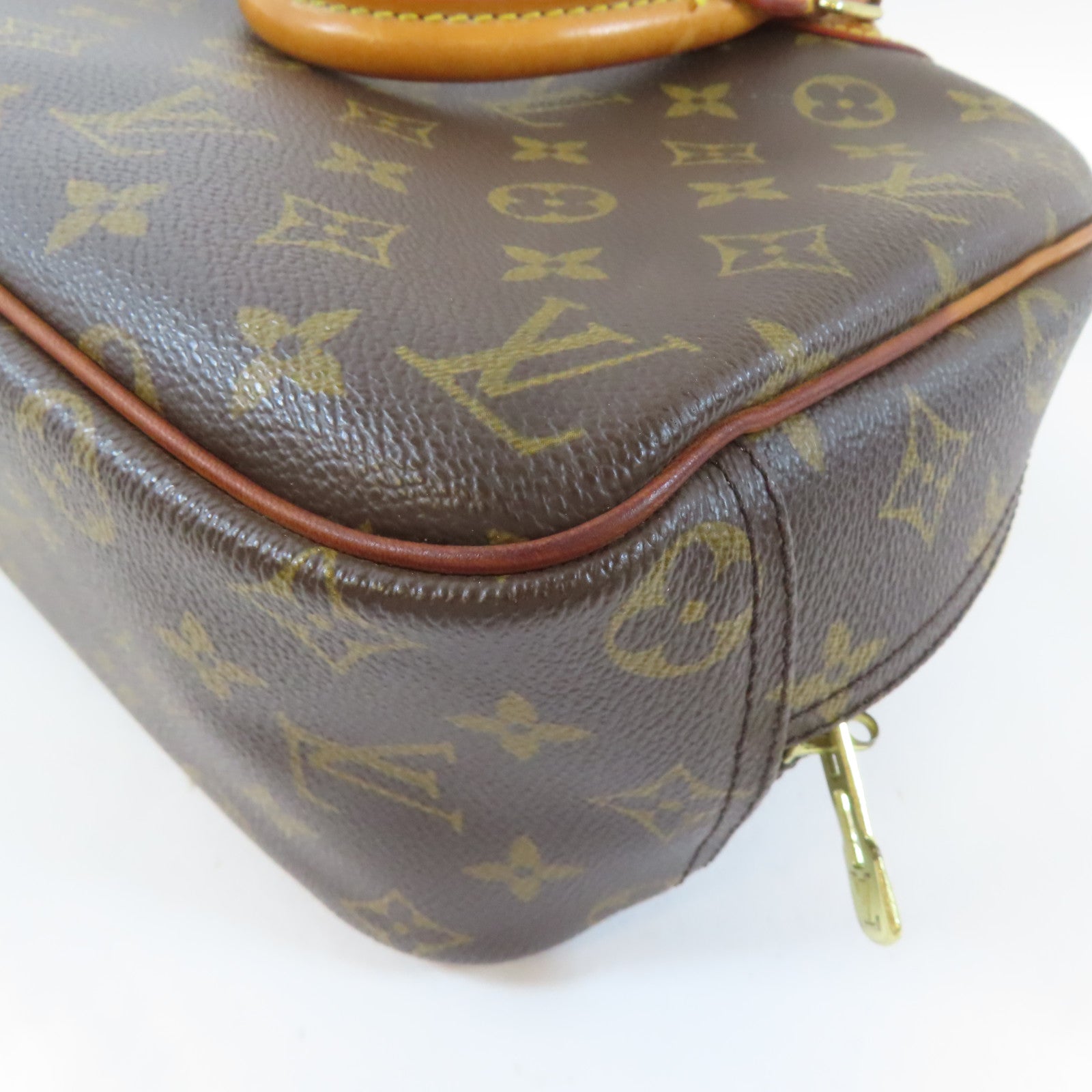 LOUIS VUITTON 【激減優惠】Monogram Trouville金扣手挽袋啡色