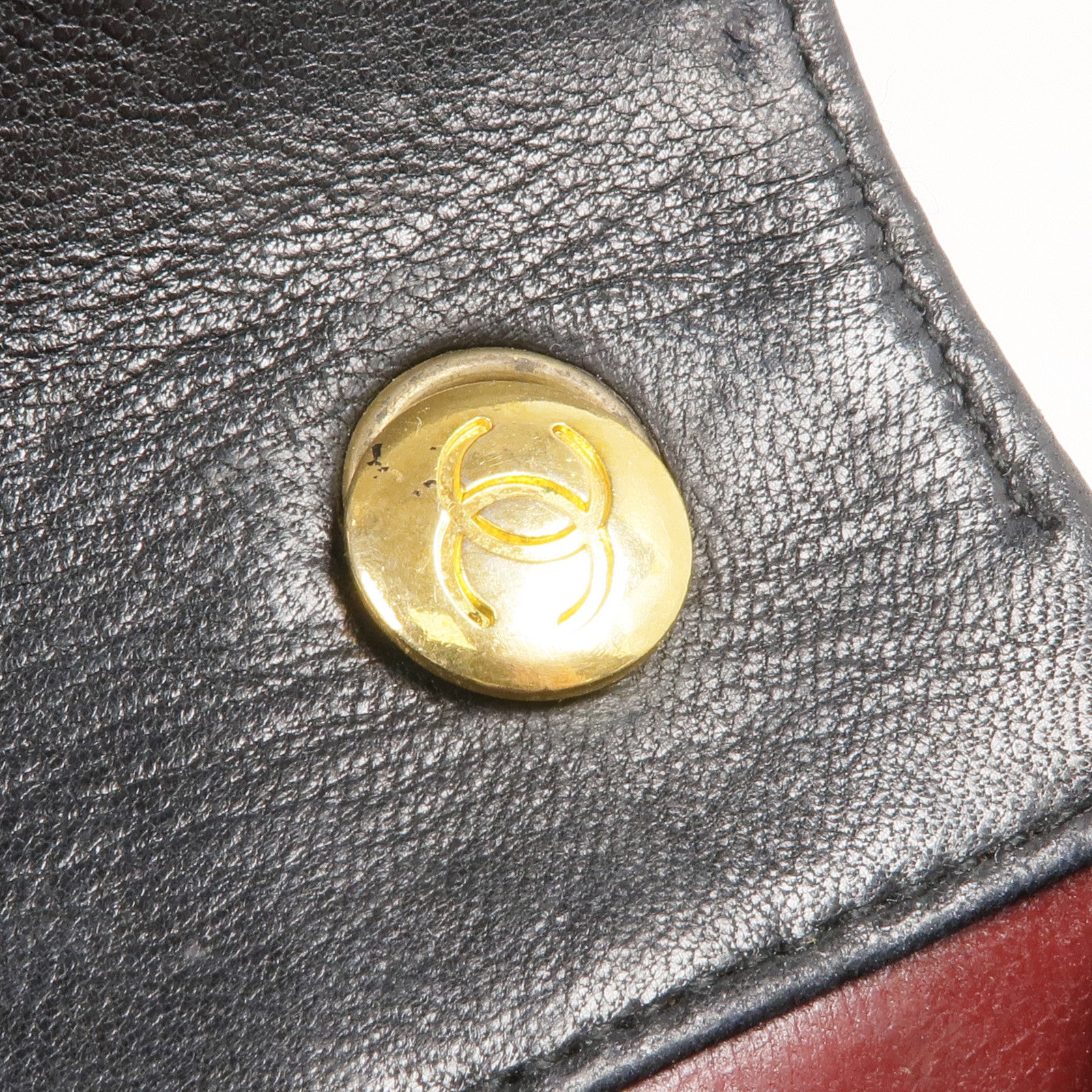 CHANEL 羊皮皮革Chain Shoulder金扣鏈帶肩背袋