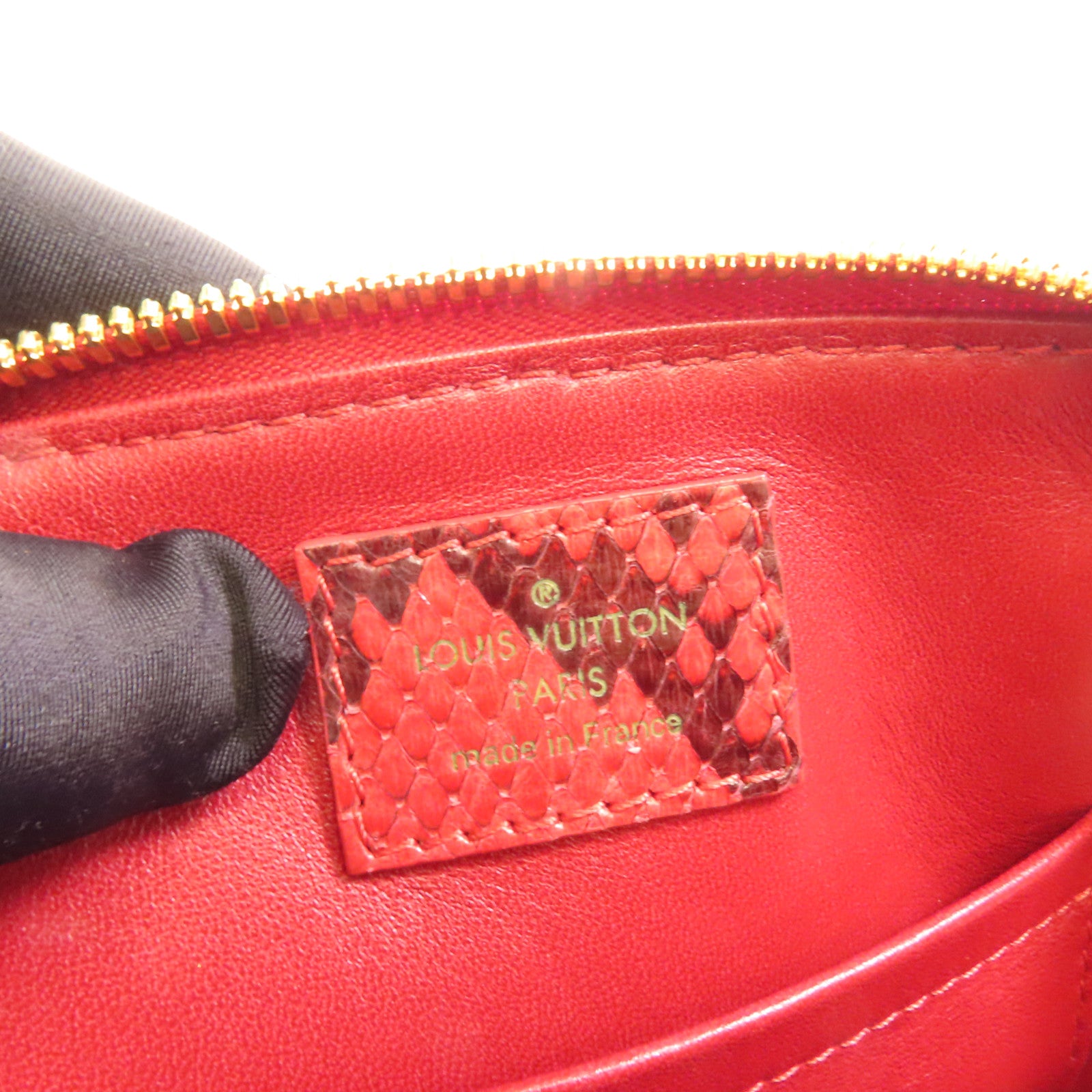 LOUIS VUITTON 蛇皮皮革Alma BB金扣手挽肩背兩用袋