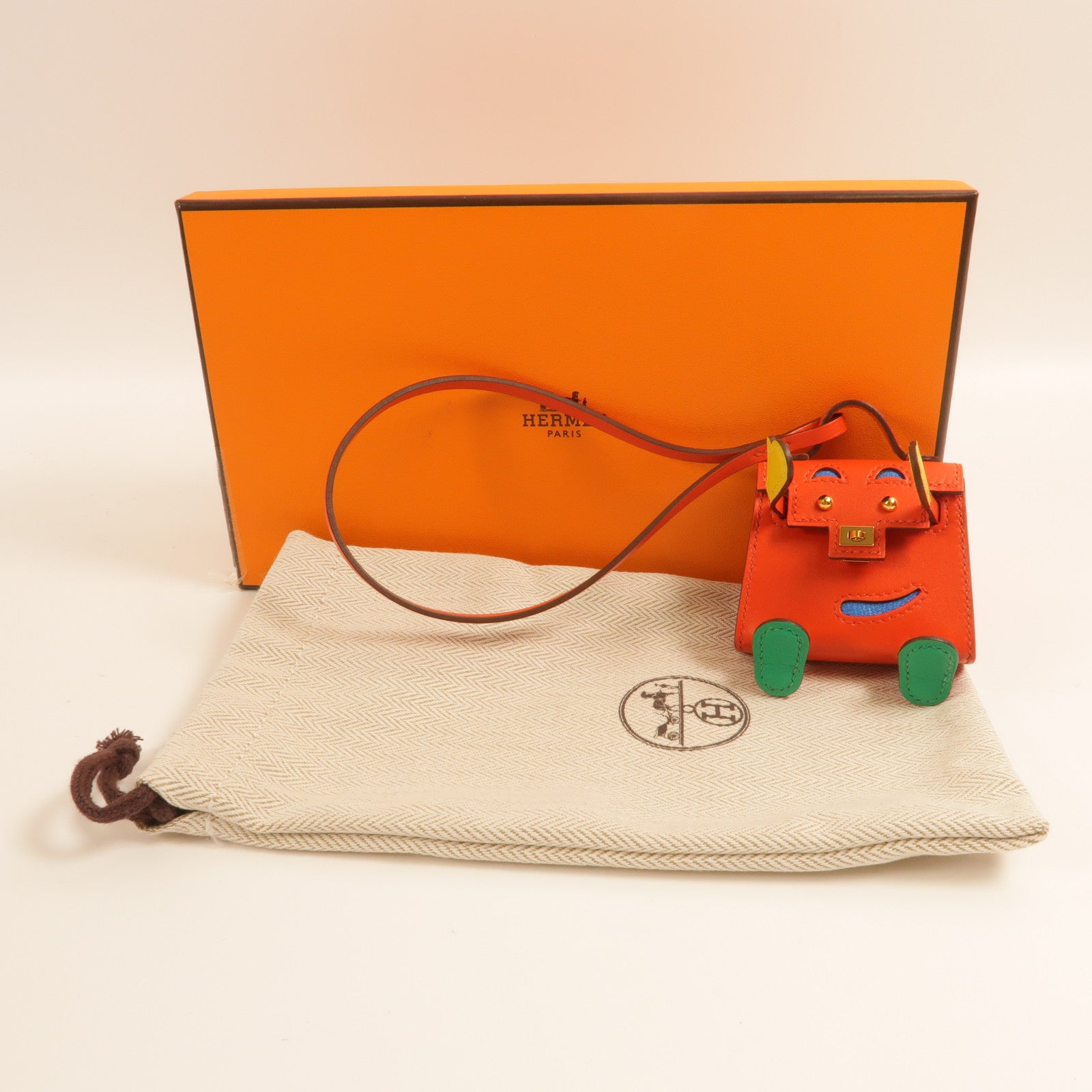 HERMES Swift皮革Kelly Doll Charm掛飾