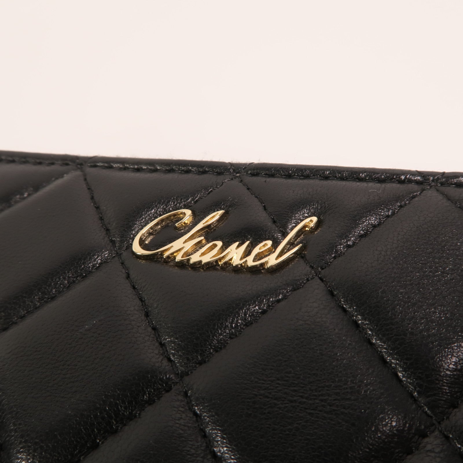 CHANEL 羊皮皮革CC Mark Matelasse Bag金扣鏈帶肩背袋